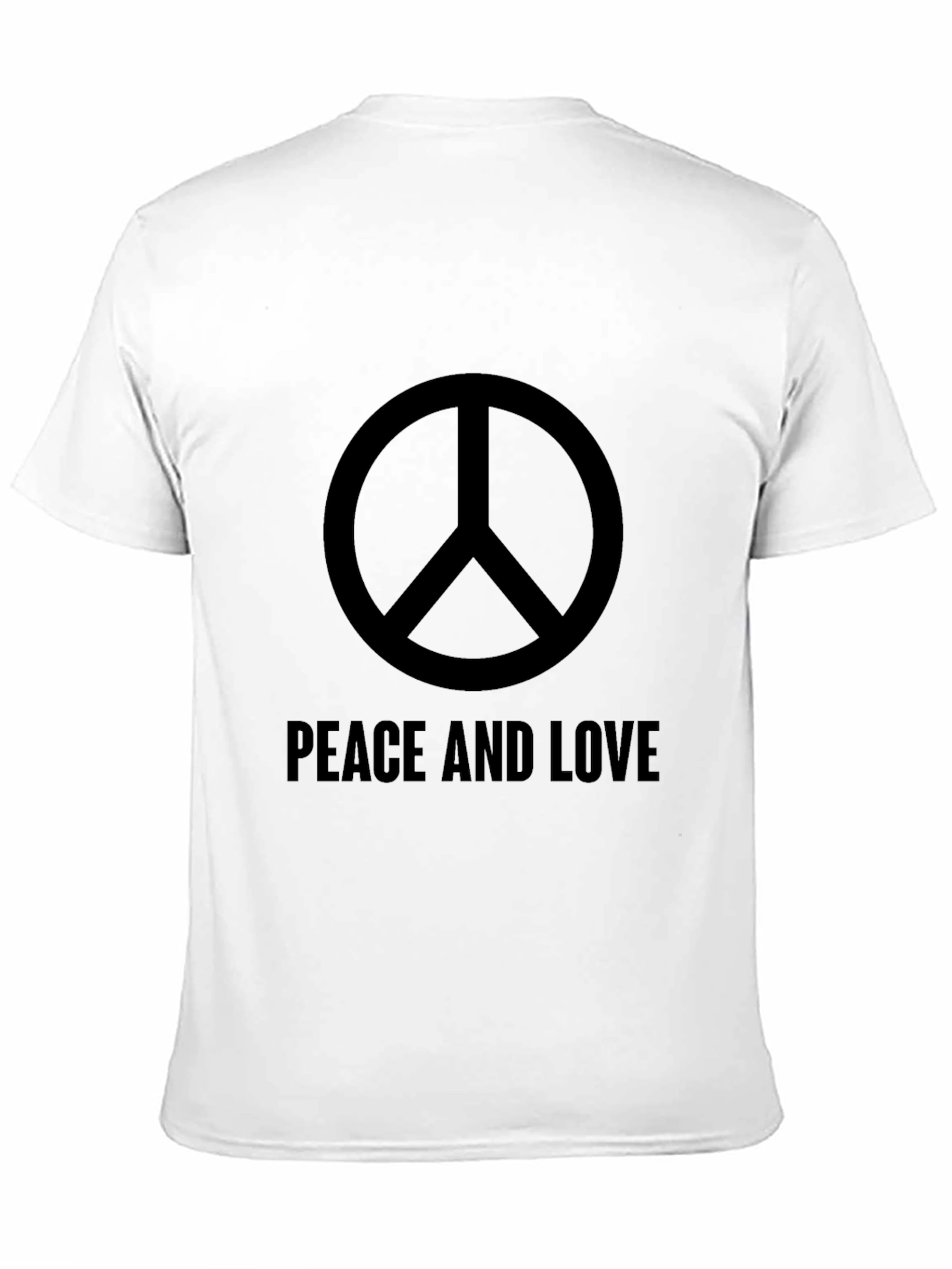 Black Peace and Love Graphic T-Shirt view 11