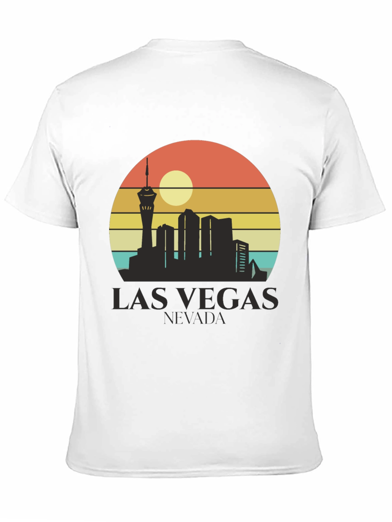 Black Las Vegas Nevada Skyline Graphic Tee view 11
