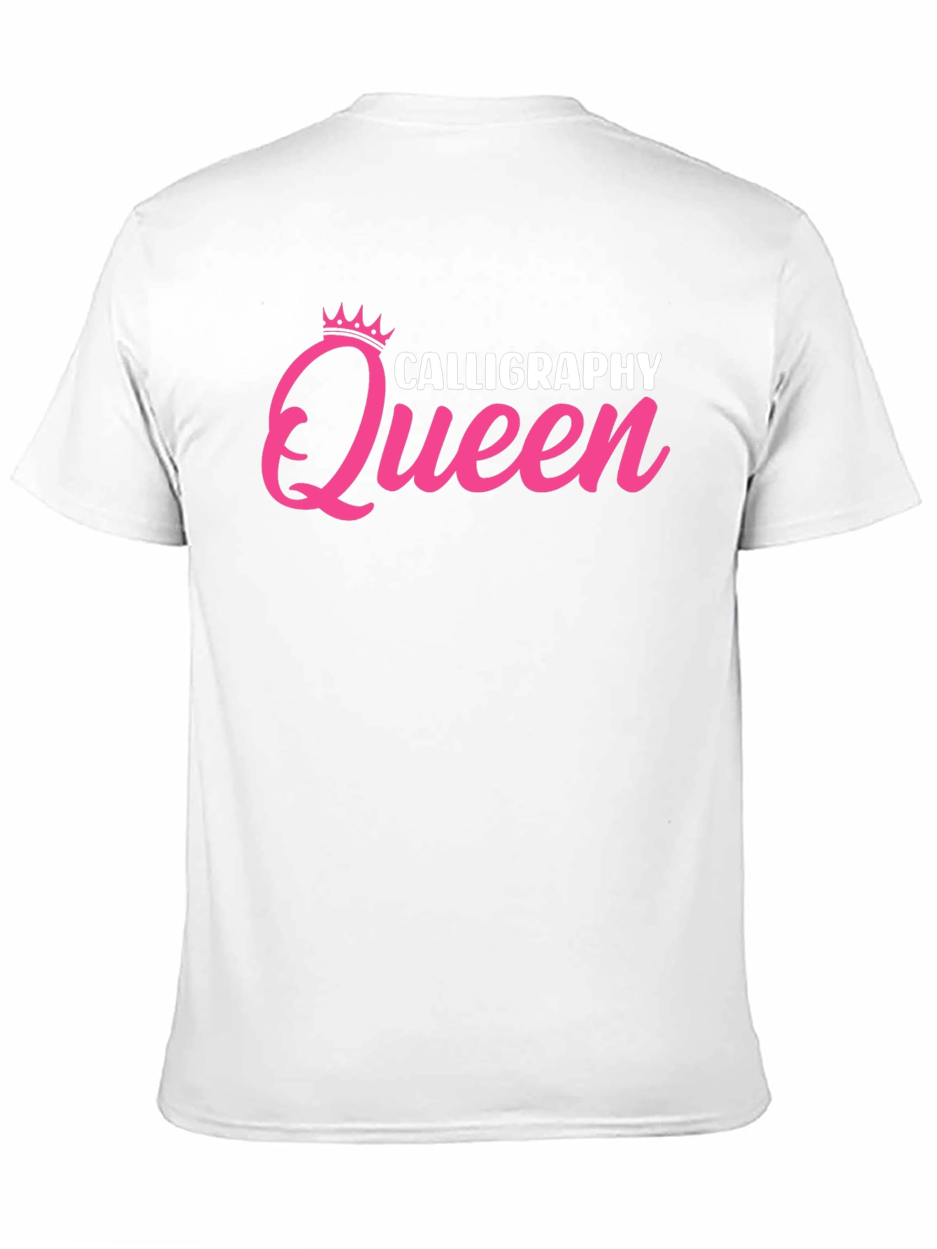 Black Calligraphy Queen Black T-Shirt view 11