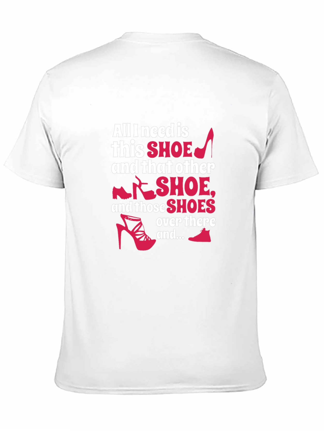 Black Shoe Lover T-Shirt - Funny Graphic Tee view 11