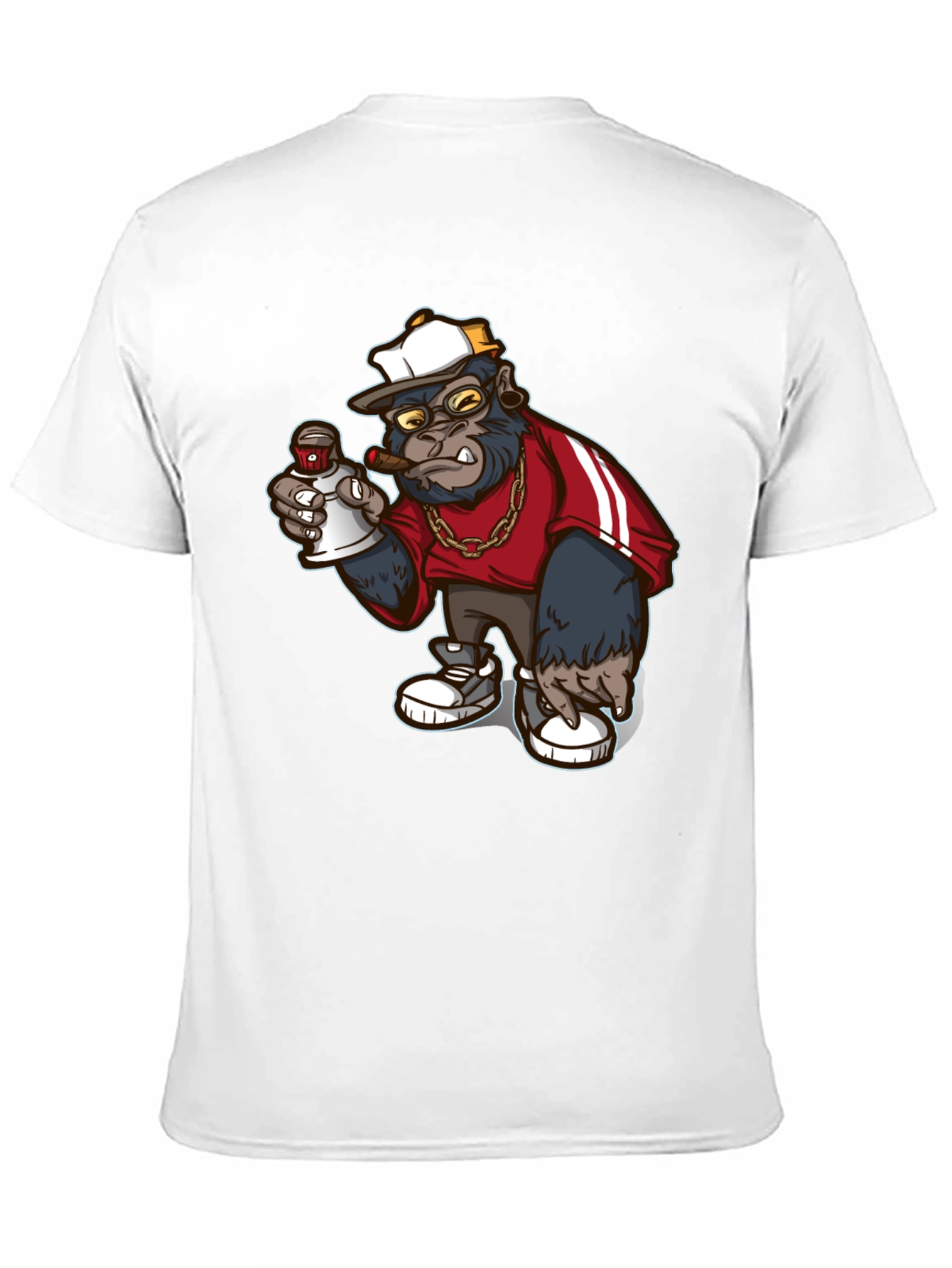 Black Cool Gorilla Graphic Tee - Streetwear Style view 11