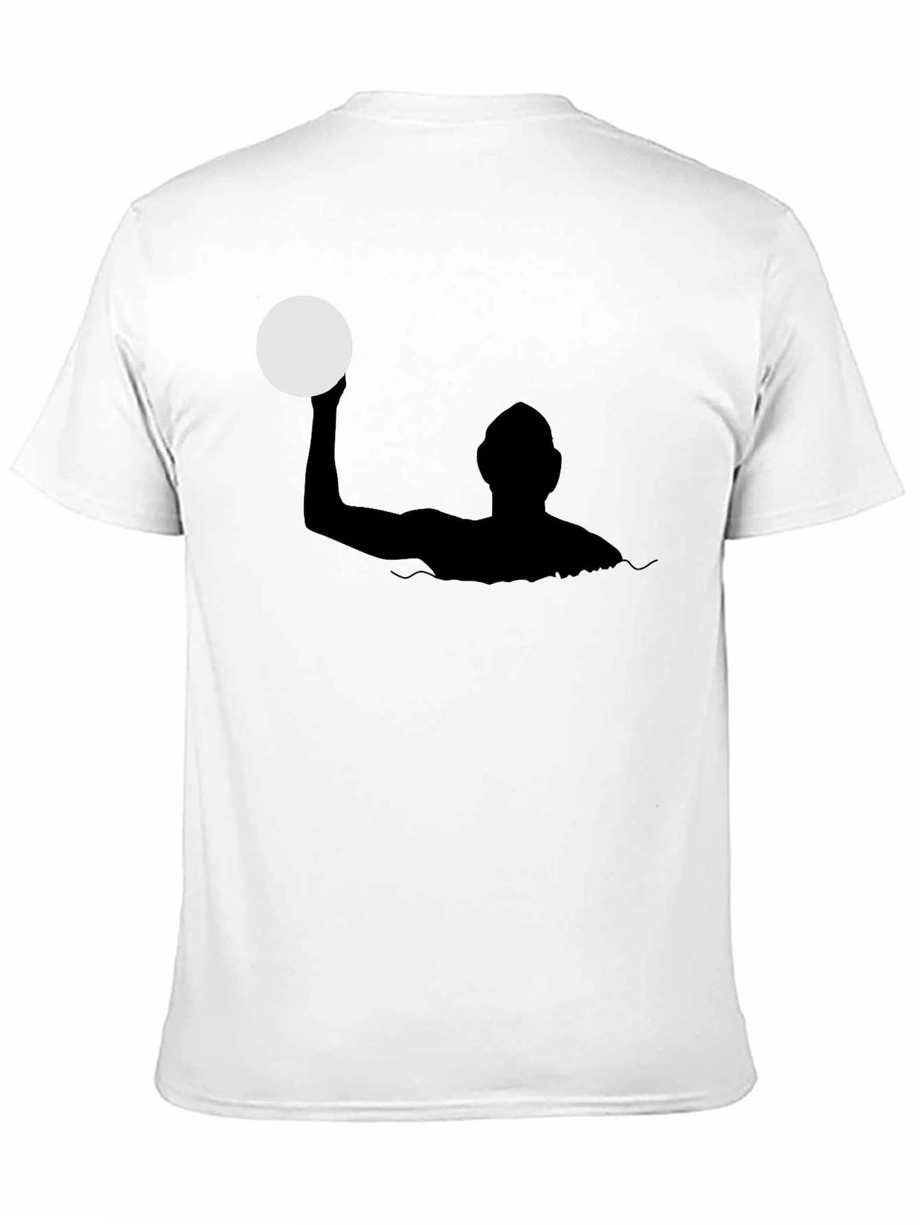 Black Water Polo Silhouette Black T-Shirt view 11