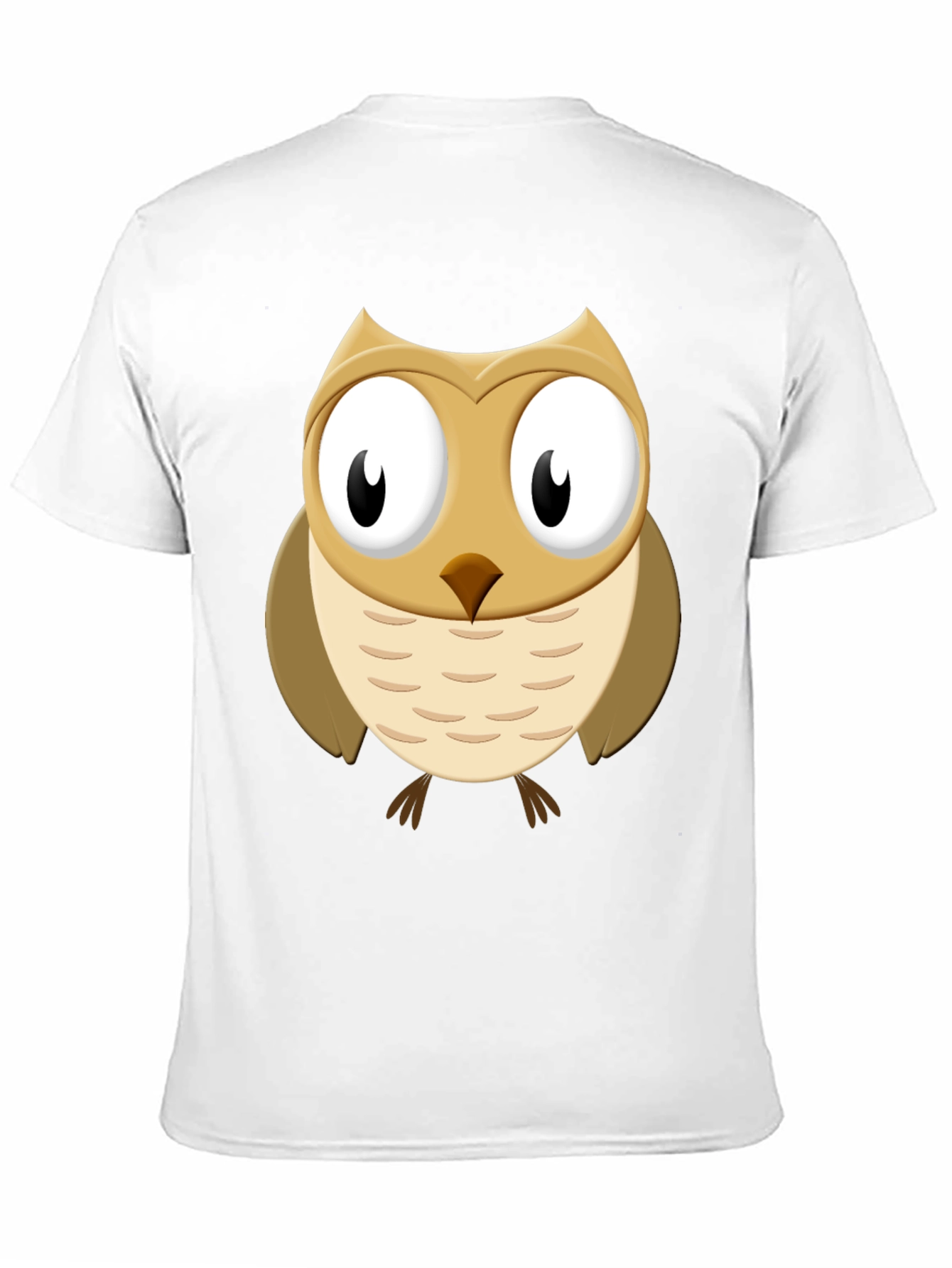 Black Cute Cartoon Owl Graphic Tee - Black Cotton Casual Shirt view 11