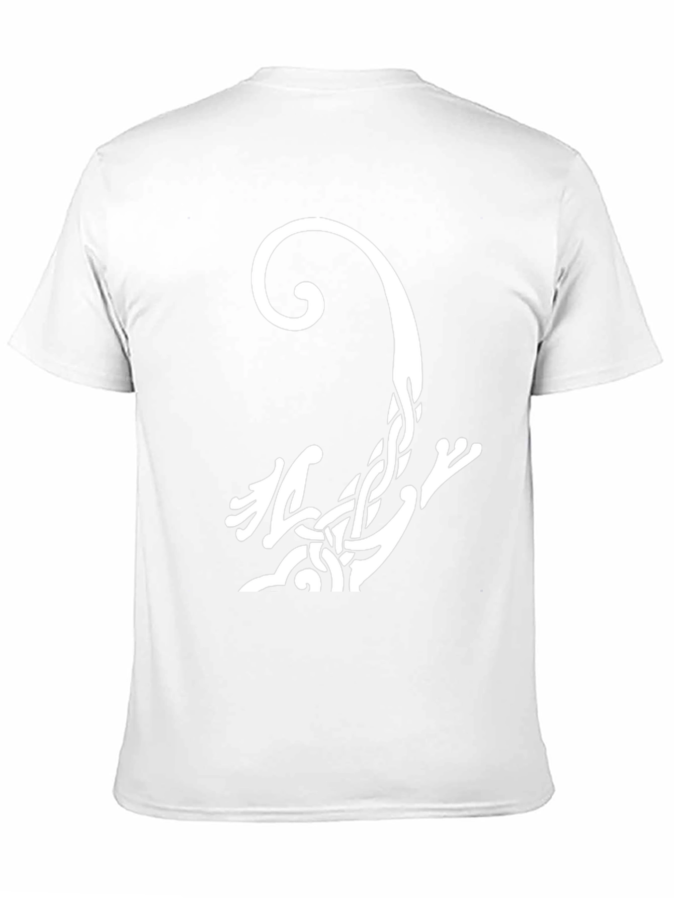 Black Celtic Knot Lizard Graphic Tee - Black Cotton Shirt view 11