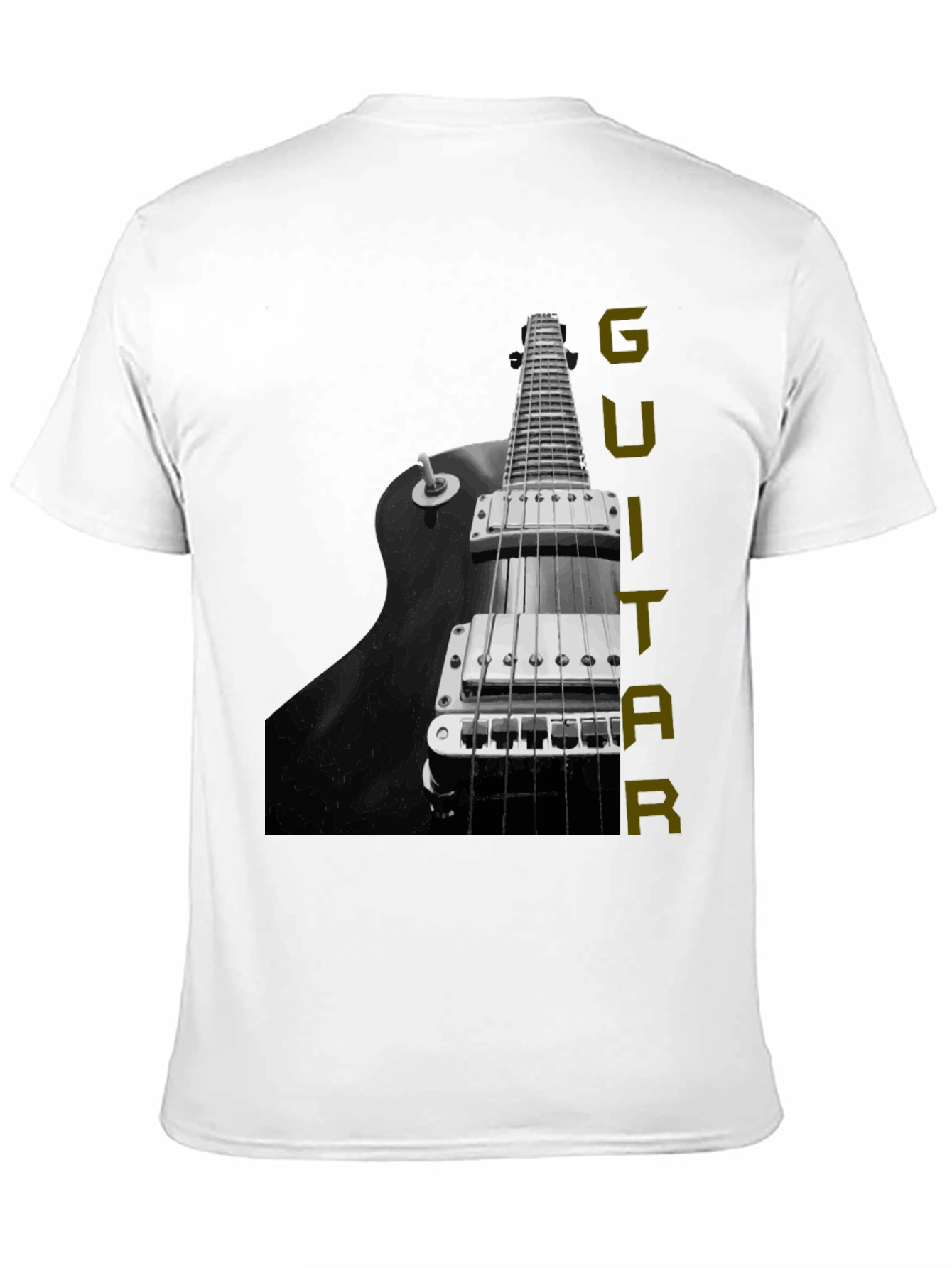 Black Guitar Graphic Tee - Musician T-Shirt view 11