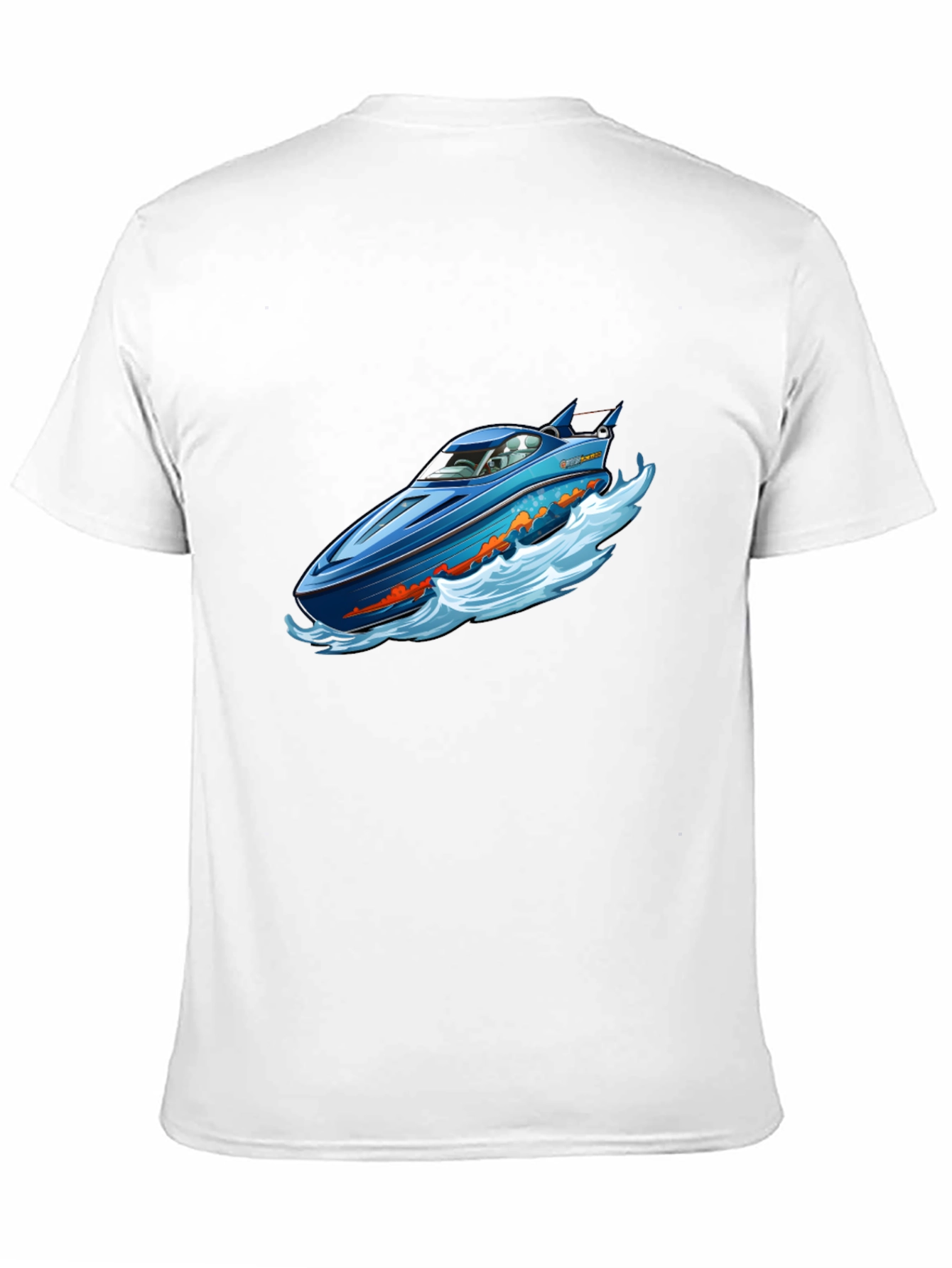 Black Blue Speedboat T-Shirt view 11