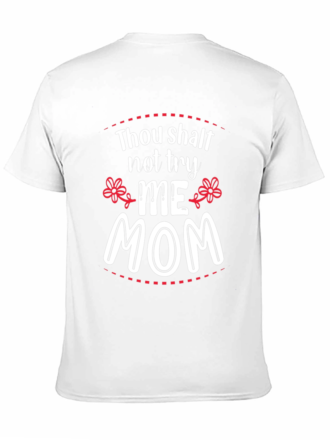 Black Thou Shalt Not Try Me Mom Black T-Shirt view 11