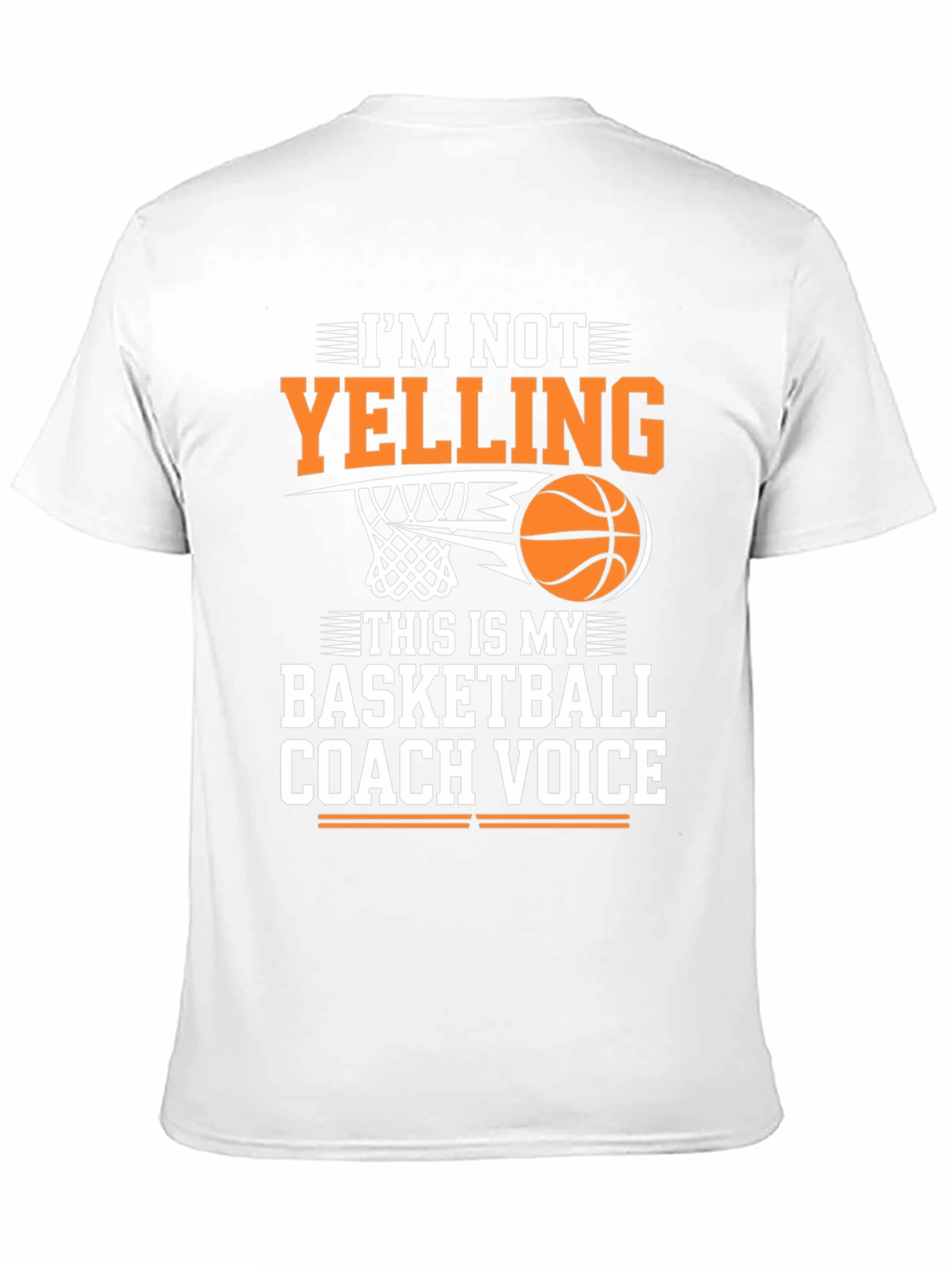 Black Basketball Coach Voice T-Shirt - Funny Sports Tee view 11