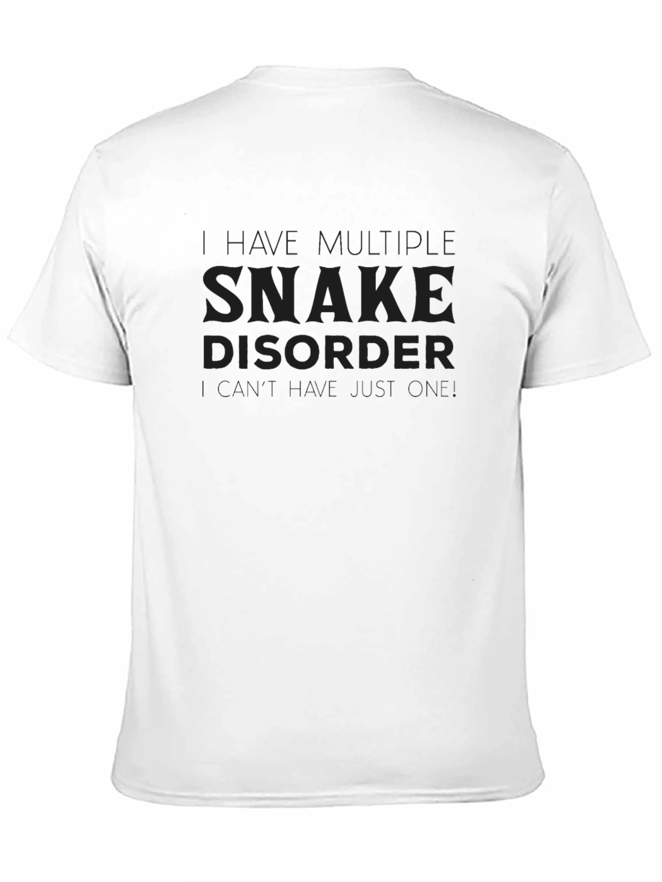 Black Multiple Snake Disorder T-Shirt view 11