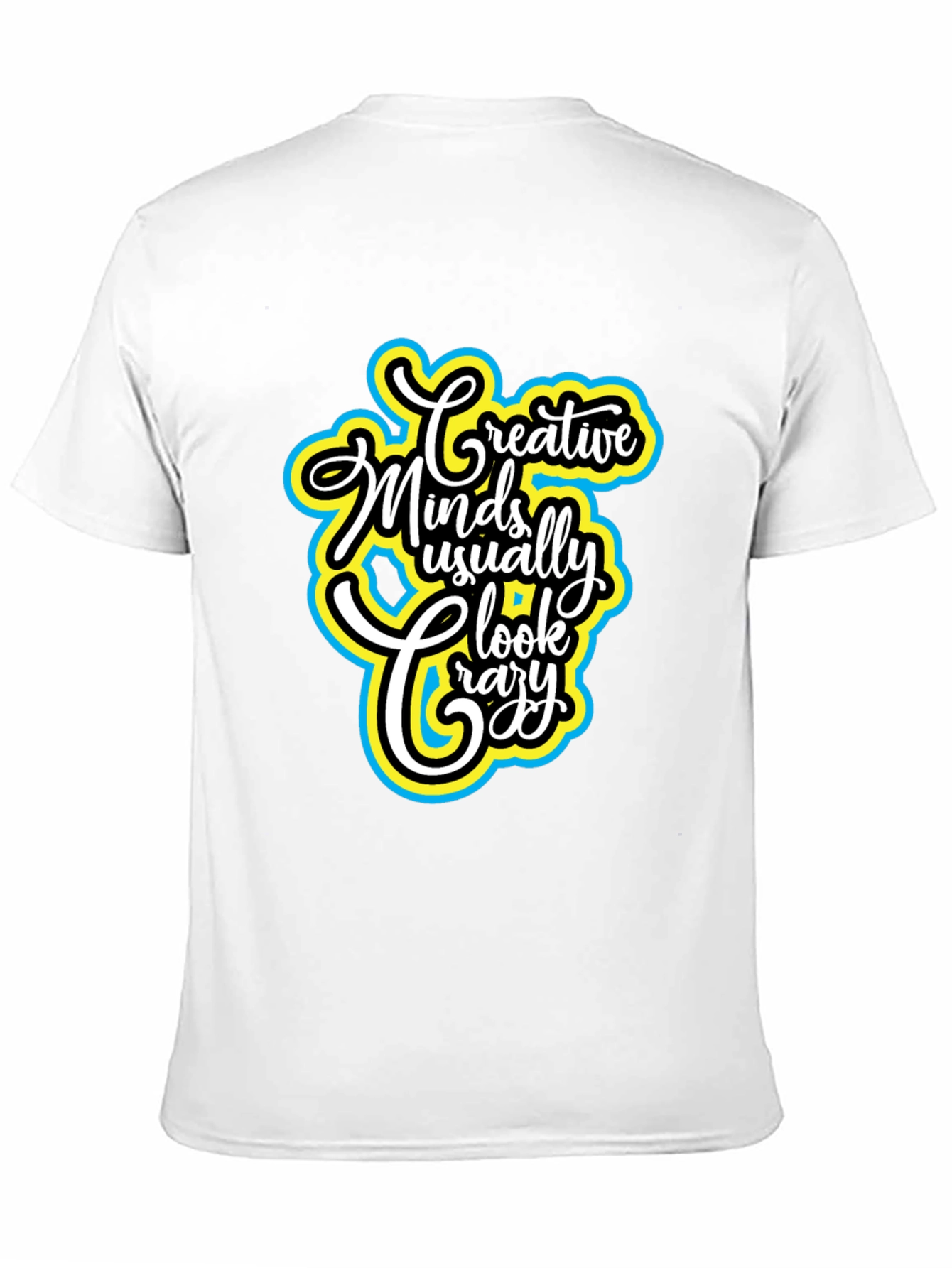 Black Creative Minds T-Shirt - Black Cotton Tee view 11