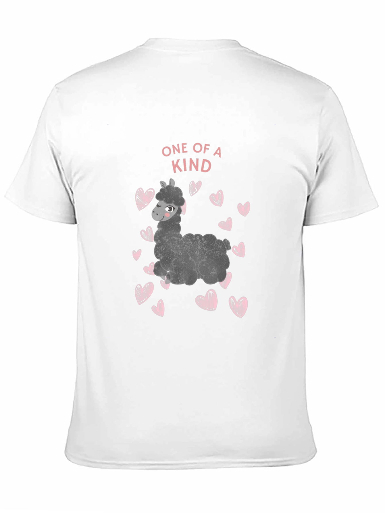 Black One of a Kind Llama T-Shirt view 11