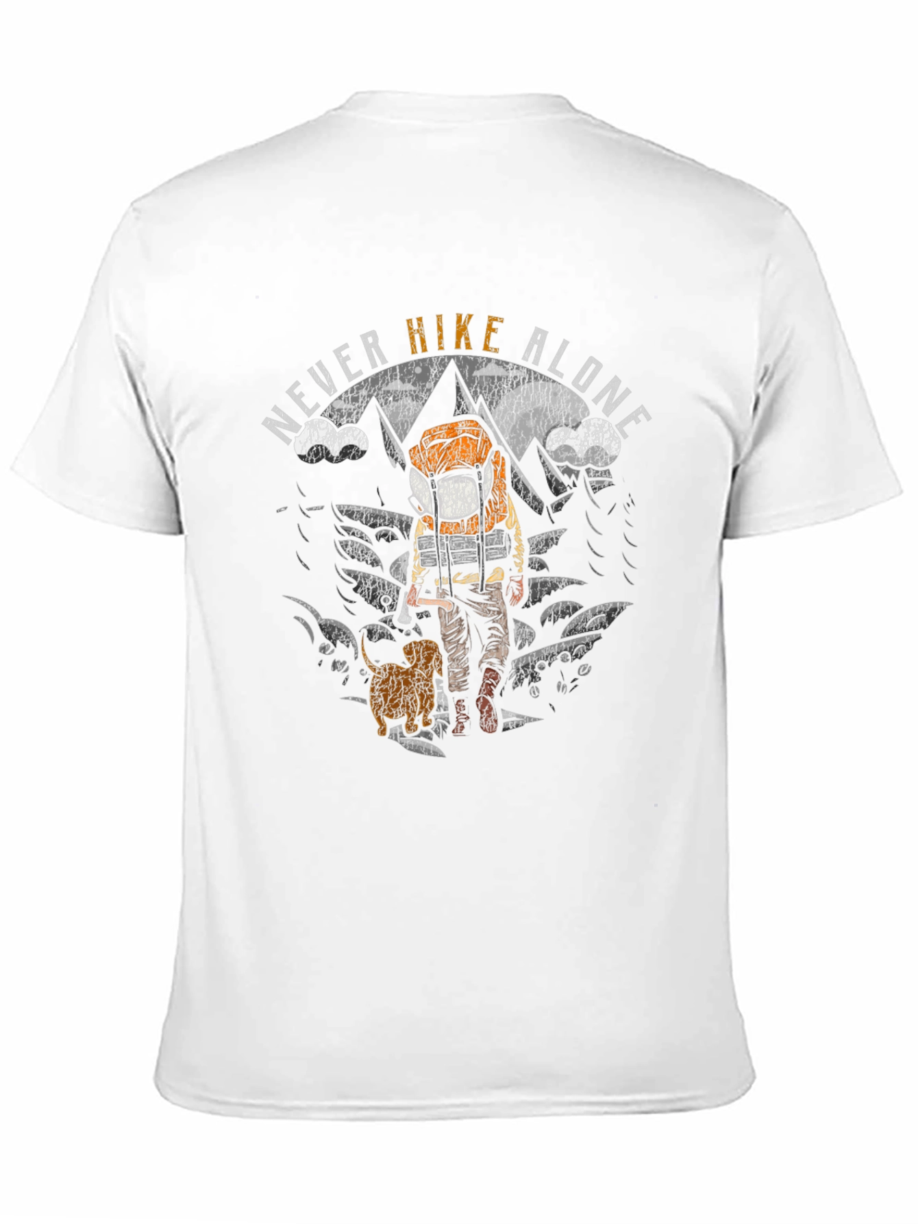 Black Never Hike Alone Graphic T-Shirt view 11