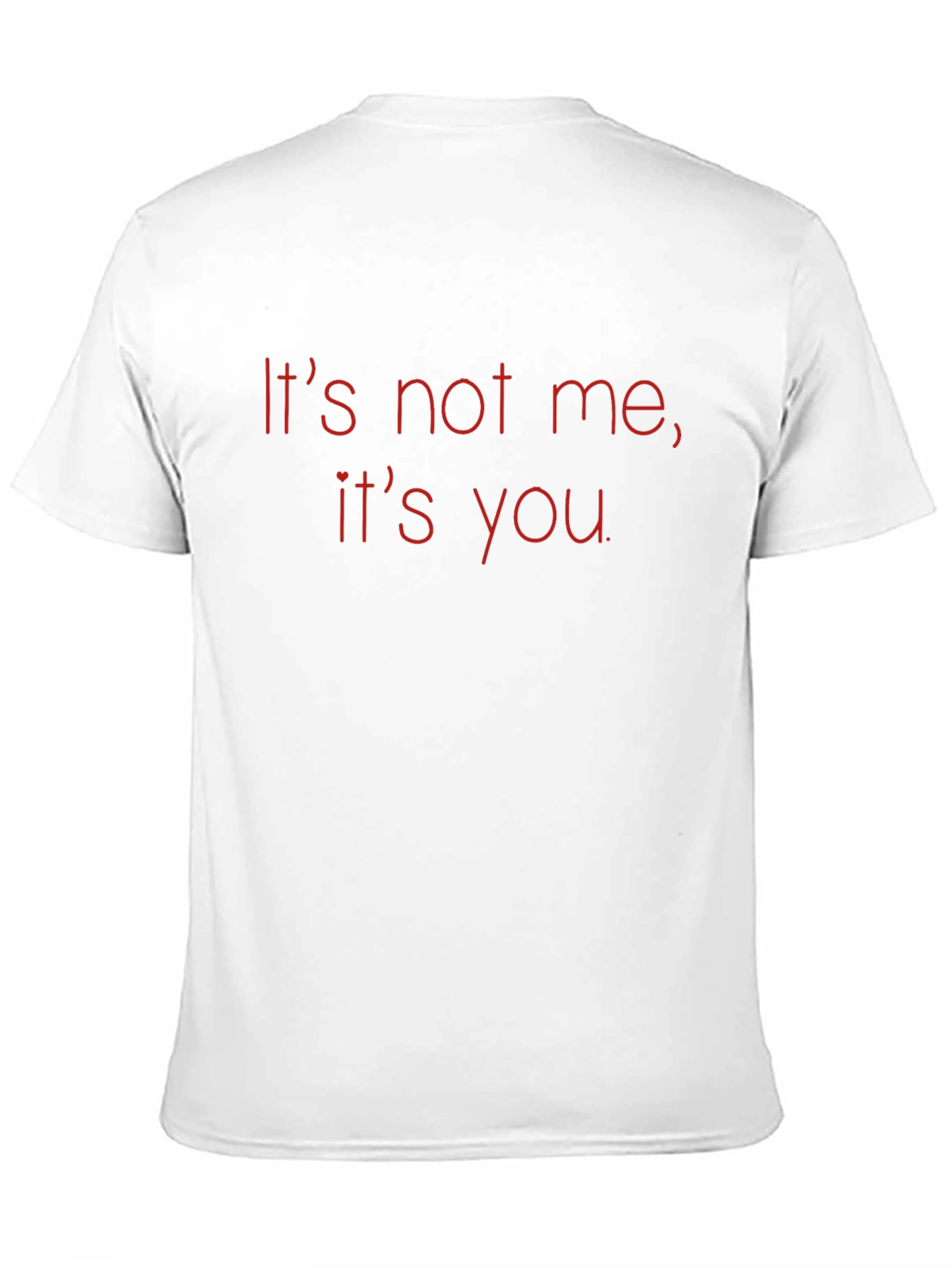 Black It's Not Me It's You Graphic Tee - Black Cotton T-Shirt view 11