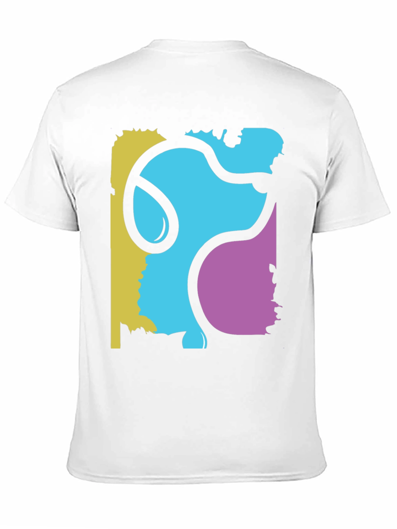 Black Abstract Graphic Print Black T-Shirt view 11