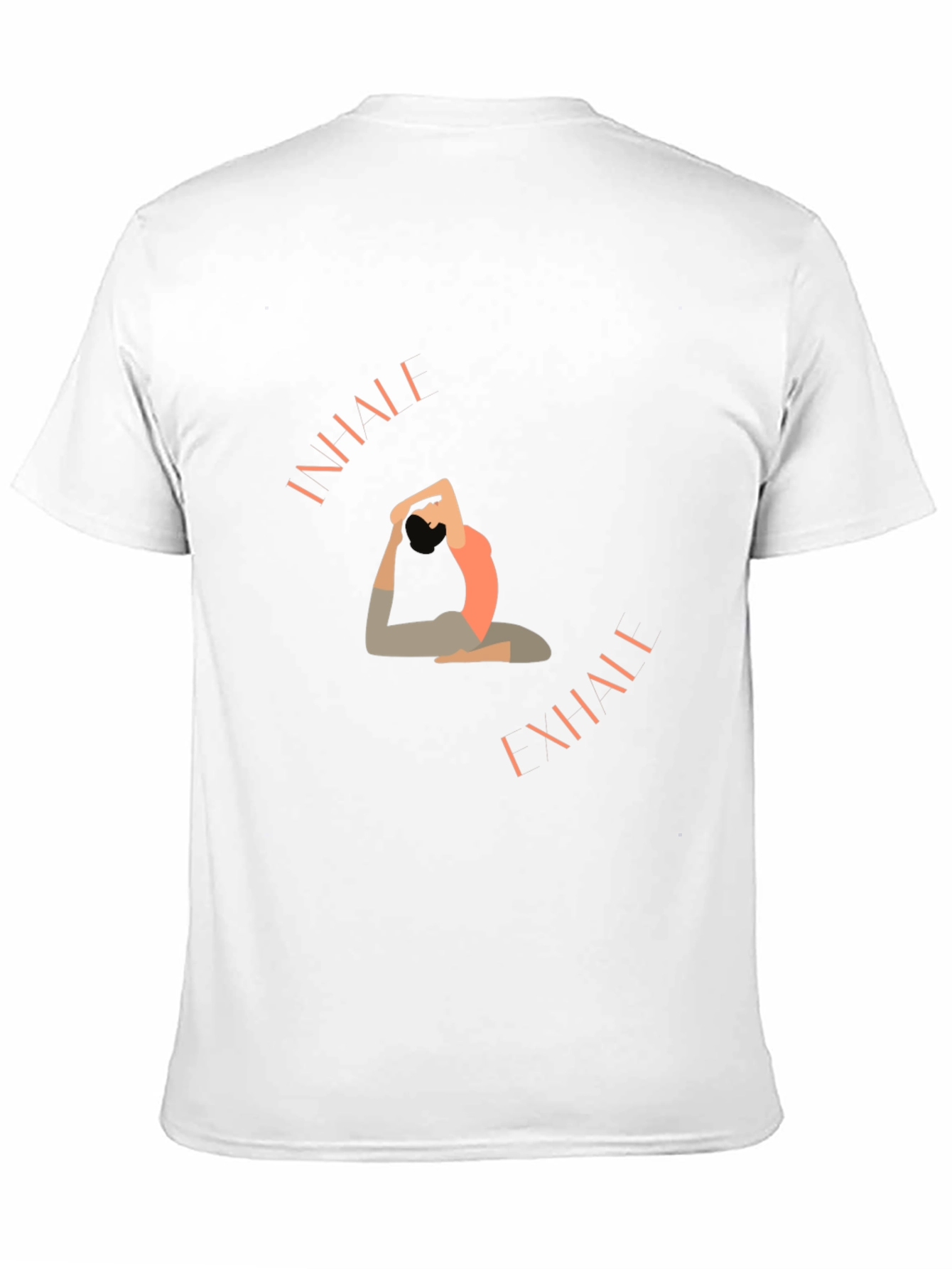 Black Yoga Pose Graphic T-Shirt - Black view 11
