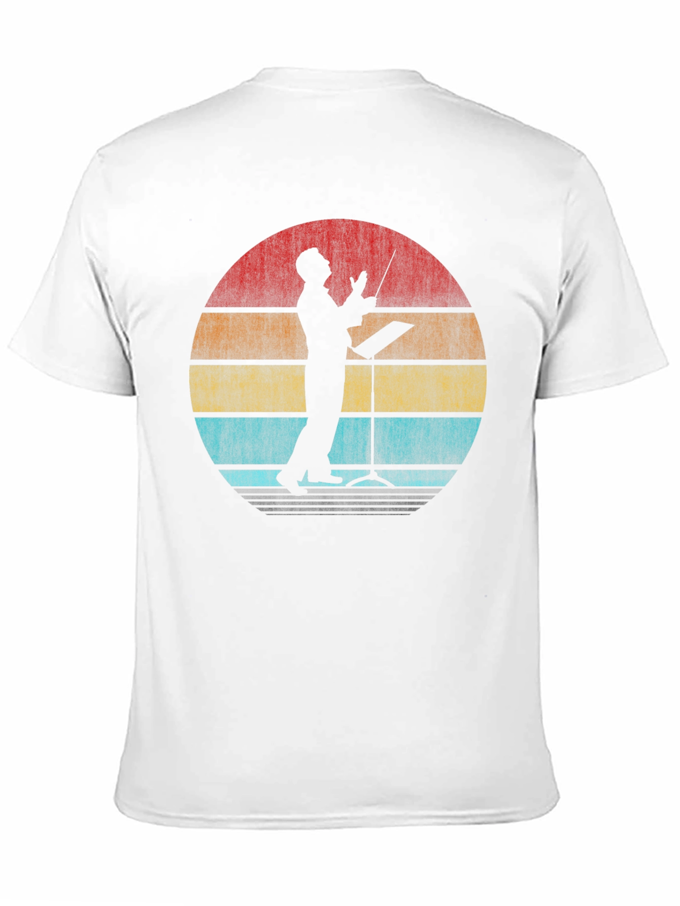 Black Vintage Conductor Silhouette Tee view 11