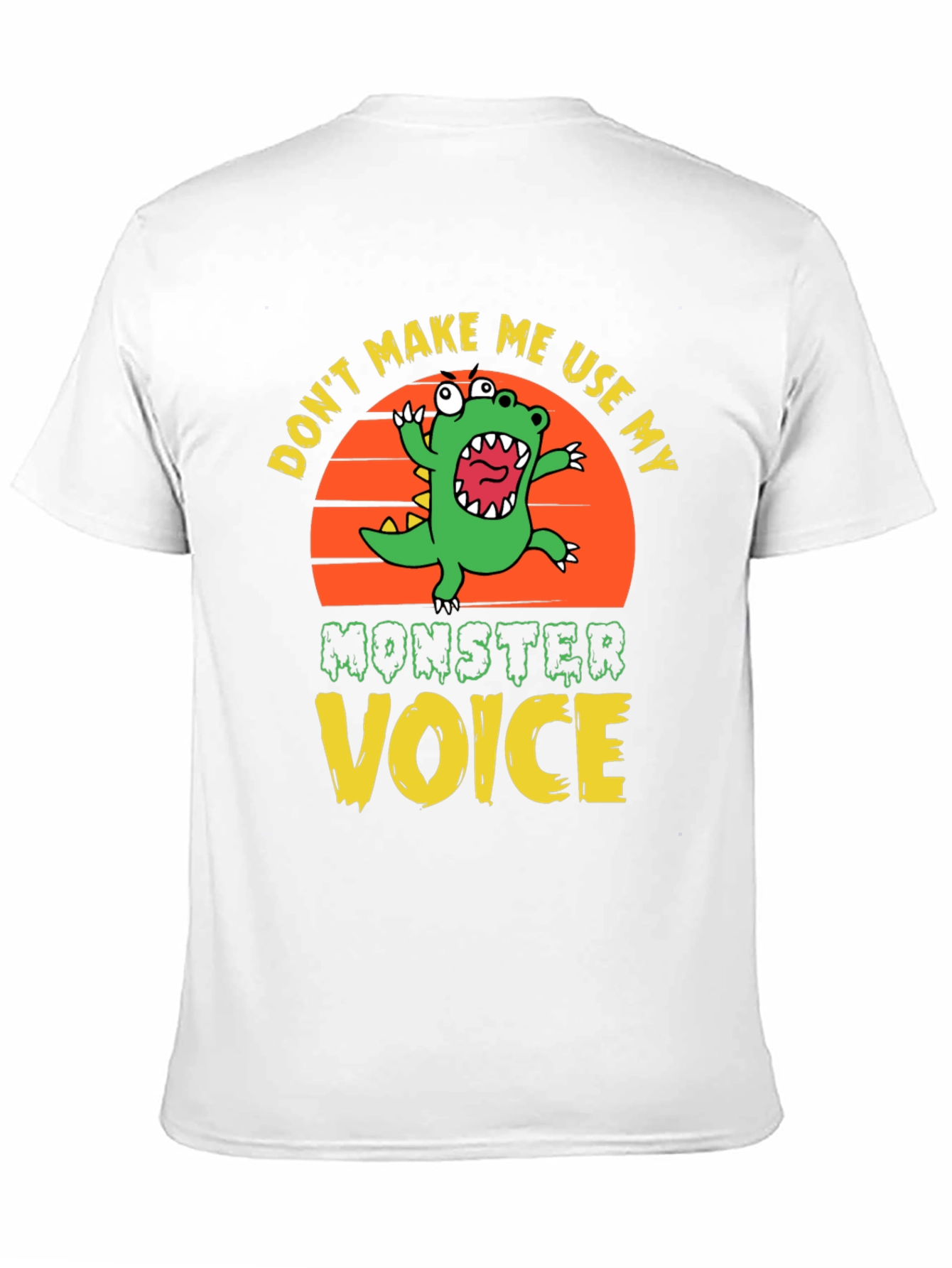 Black Don't Make Me Use My Monster Voice Graphic Tee view 11