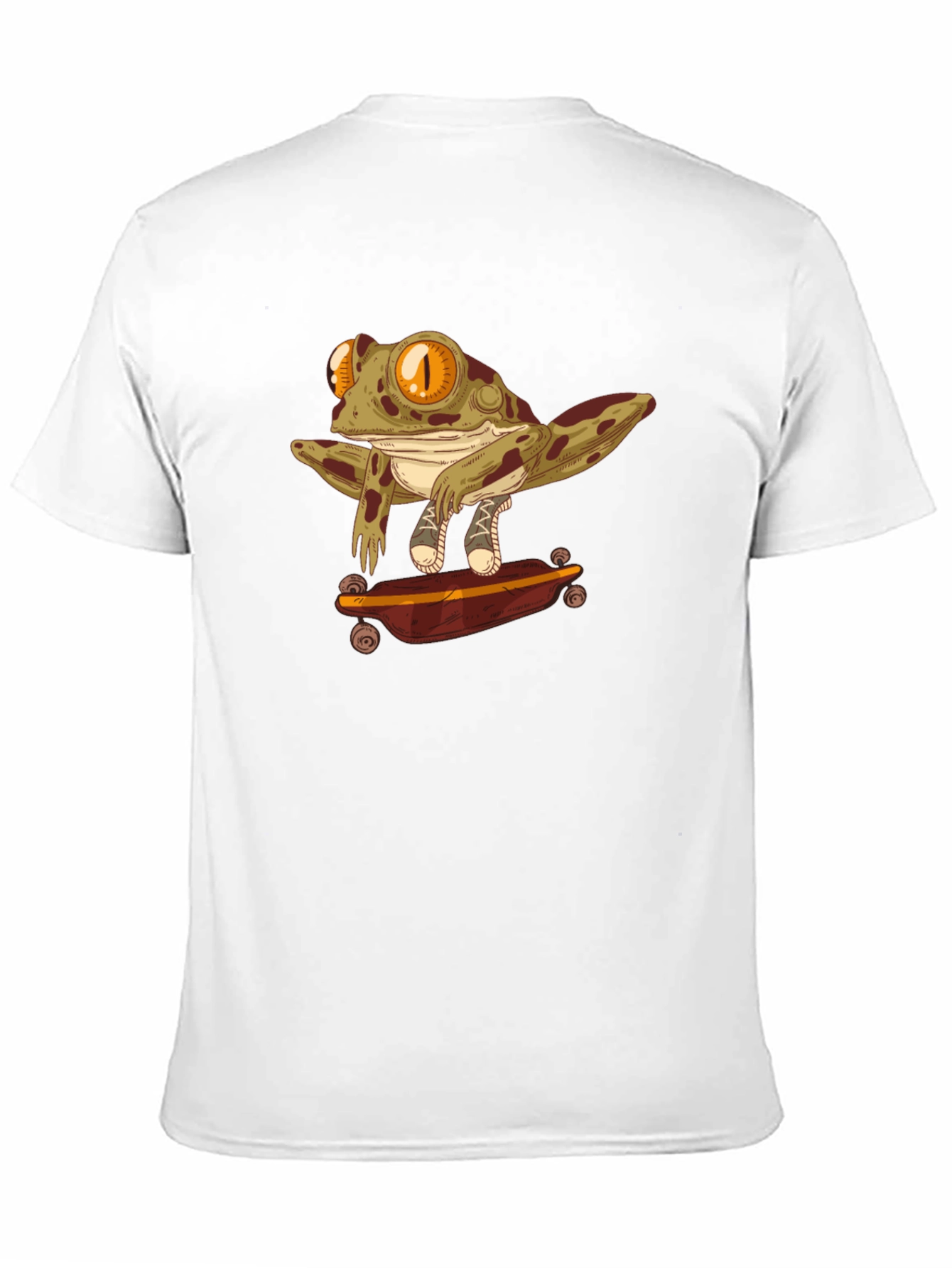 Black Skateboarding Frog Graphic T-Shirt view 11