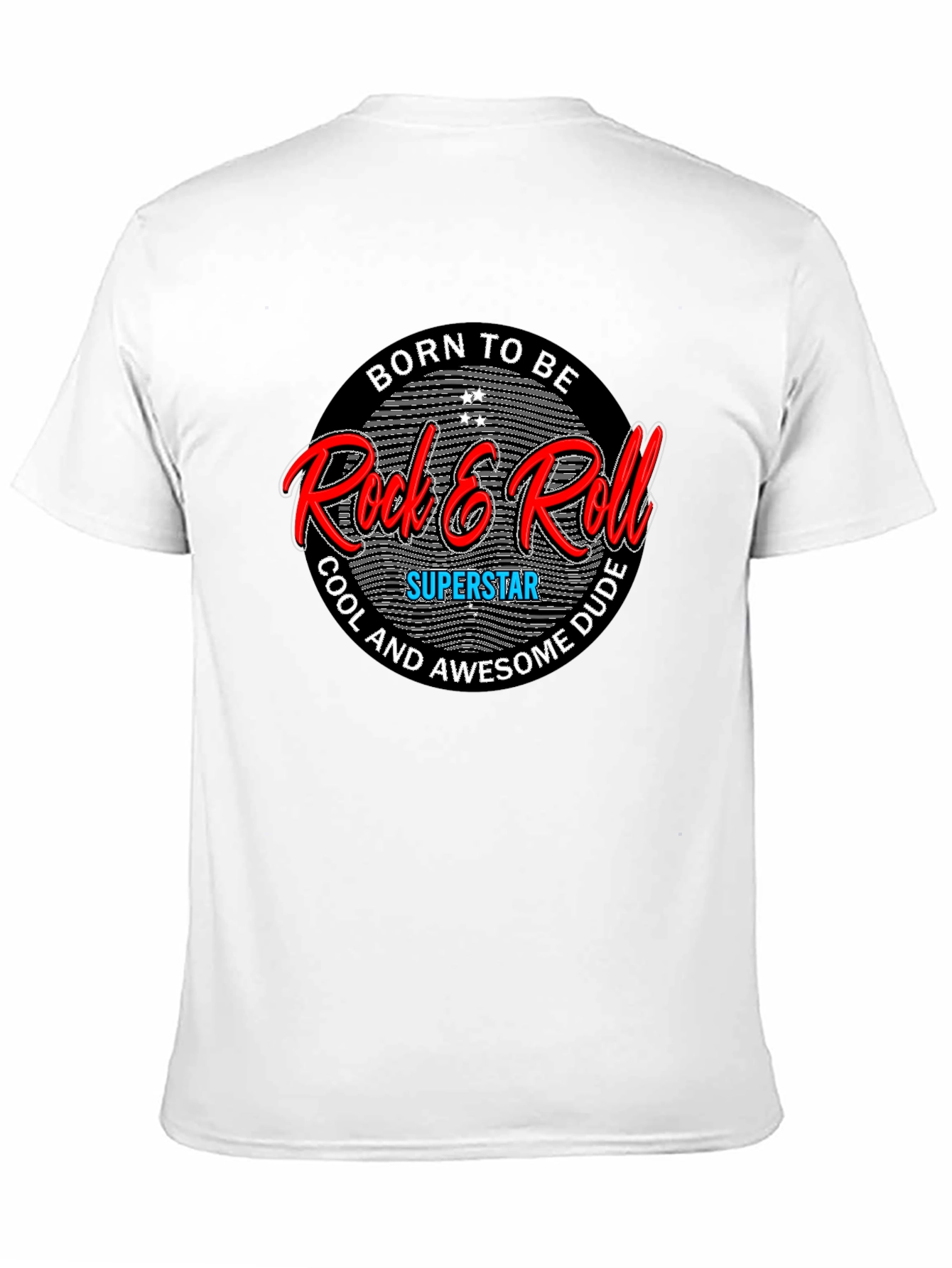 Black Rock & Roll Superstar Black T-Shirt view 11