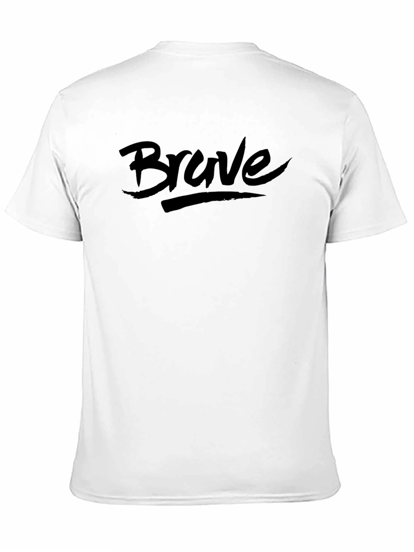 Black Brave Graphic Tee - Black Casual T-Shirt view 11