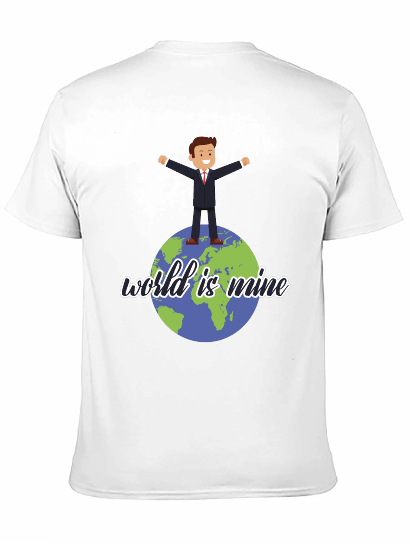 Black World is Mine Graphic Tee - Black Unisex T-Shirt view 11