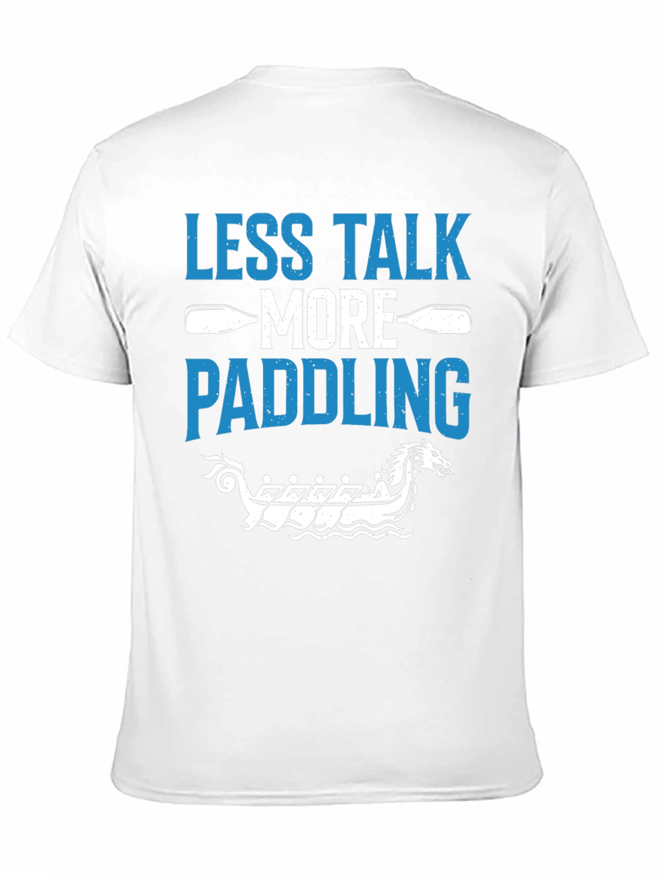 Black Less Talk More Paddling Graphic Tee view 11