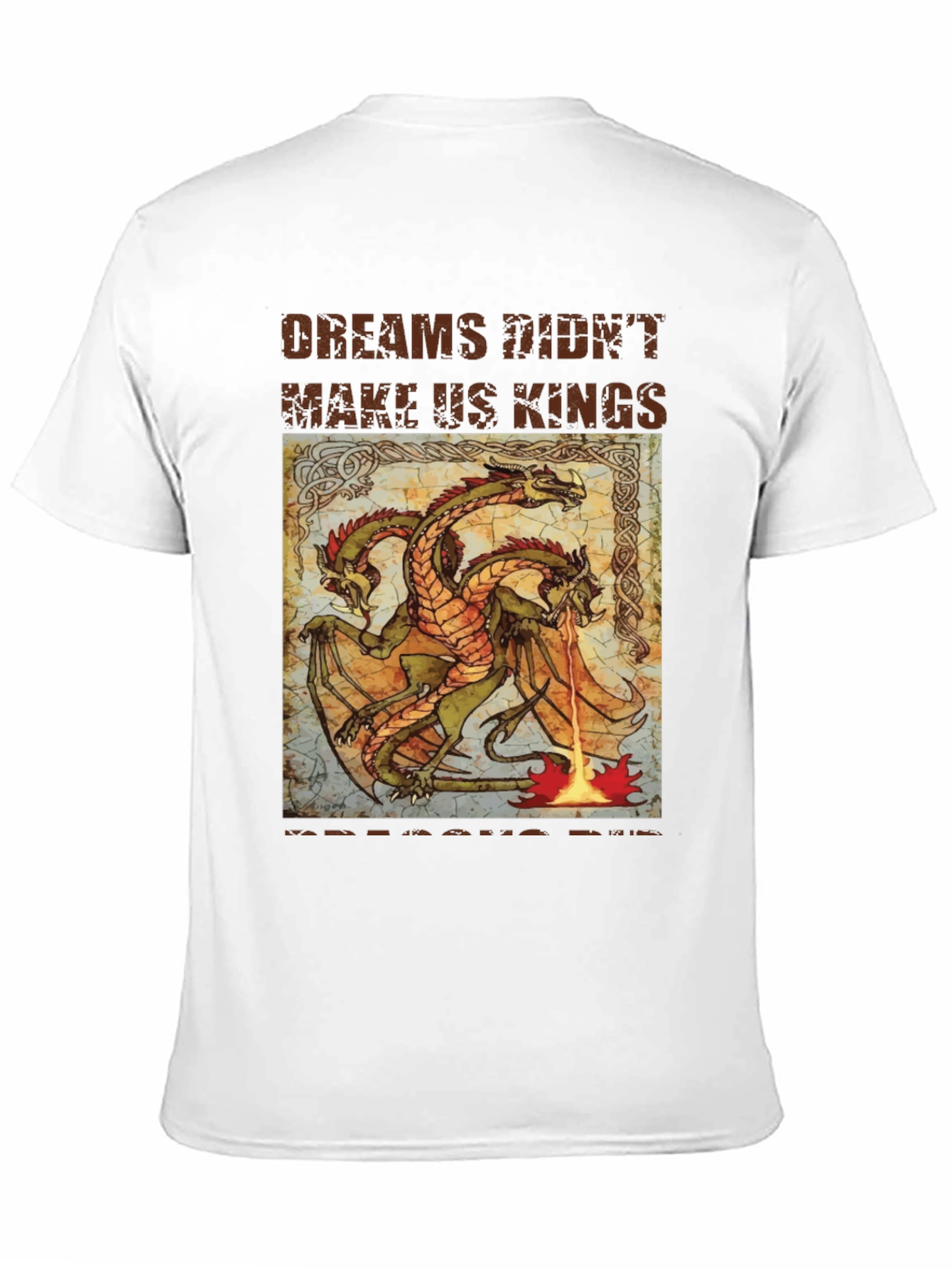 Black Dreams Didn't Make Us Kings Dragon Graphic Tee view 11