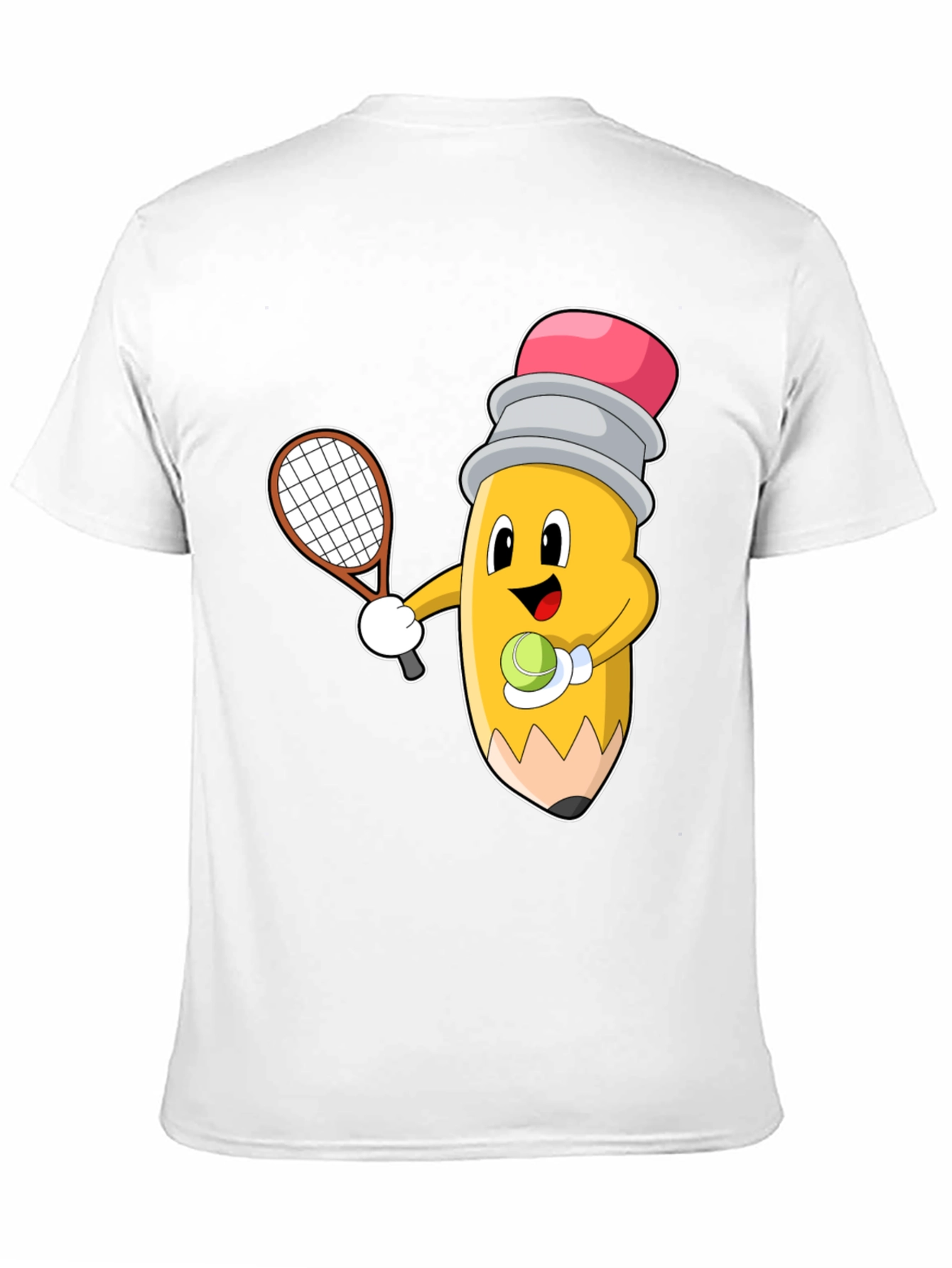 Tennis Pencil Graphic Tee - Funny Sport Shirt - 11