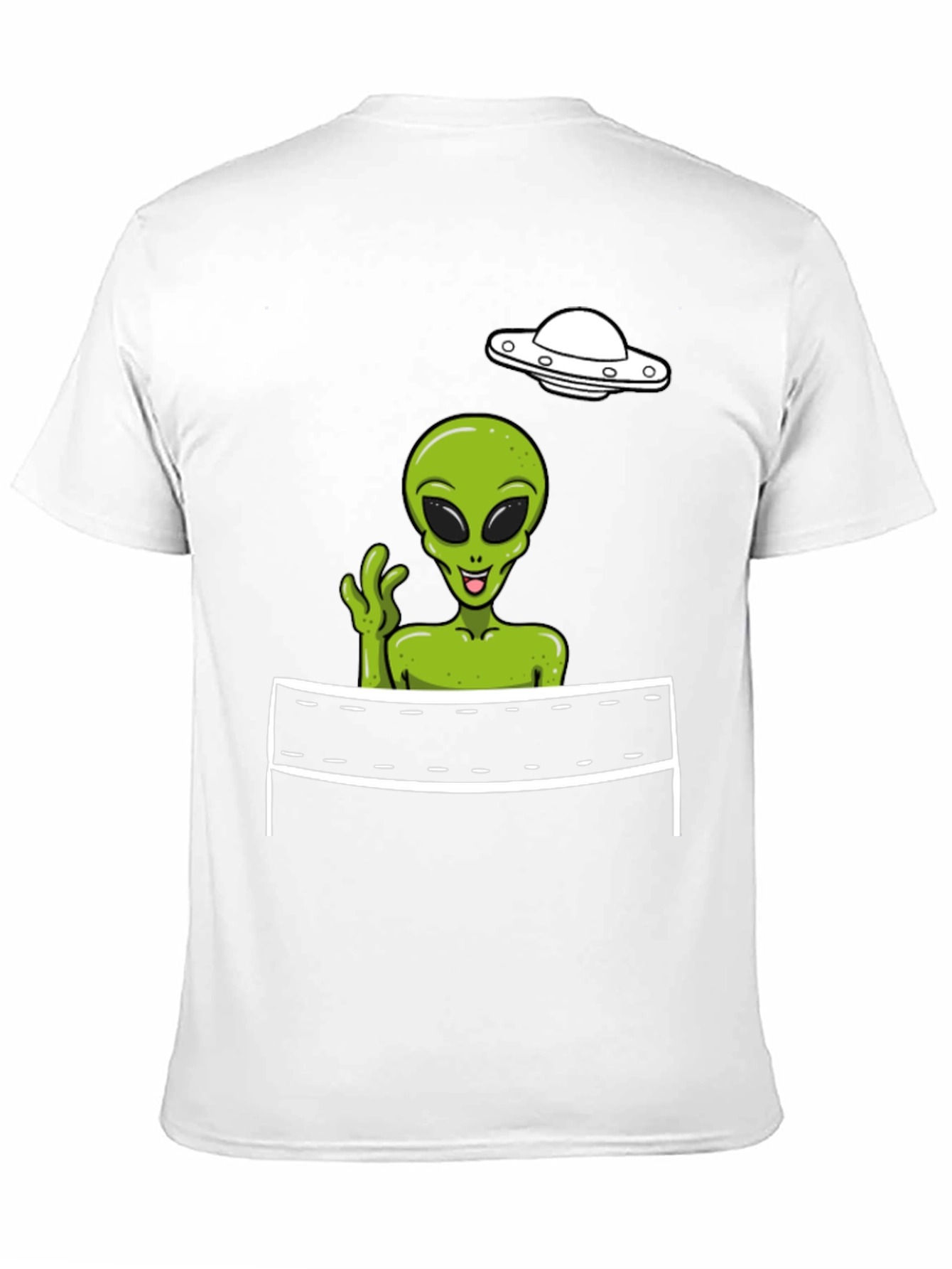 Black Alien Volleyball Graphic Tee view 11