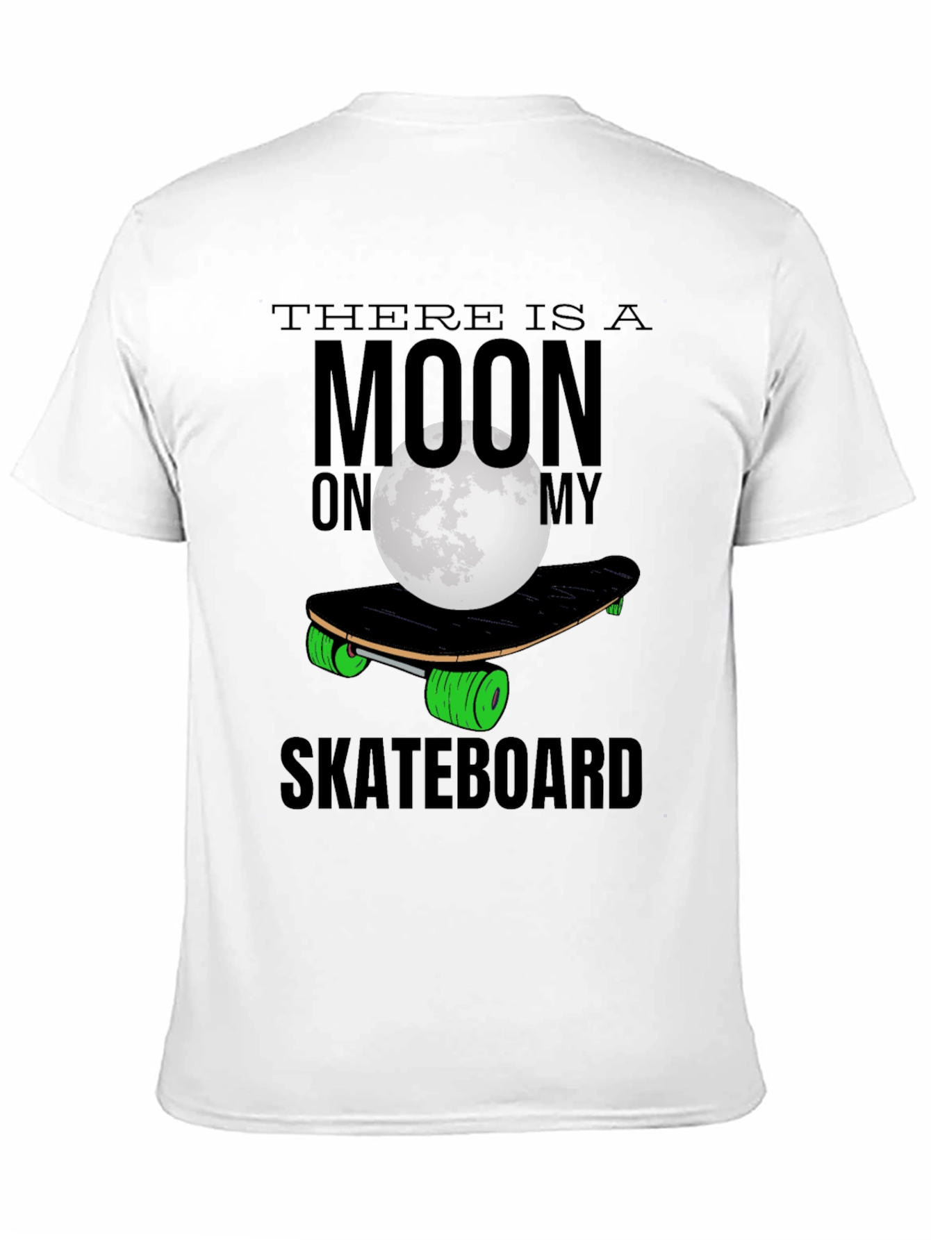 Black Moon Skateboard T-Shirt - Unique Graphic Tee view 11