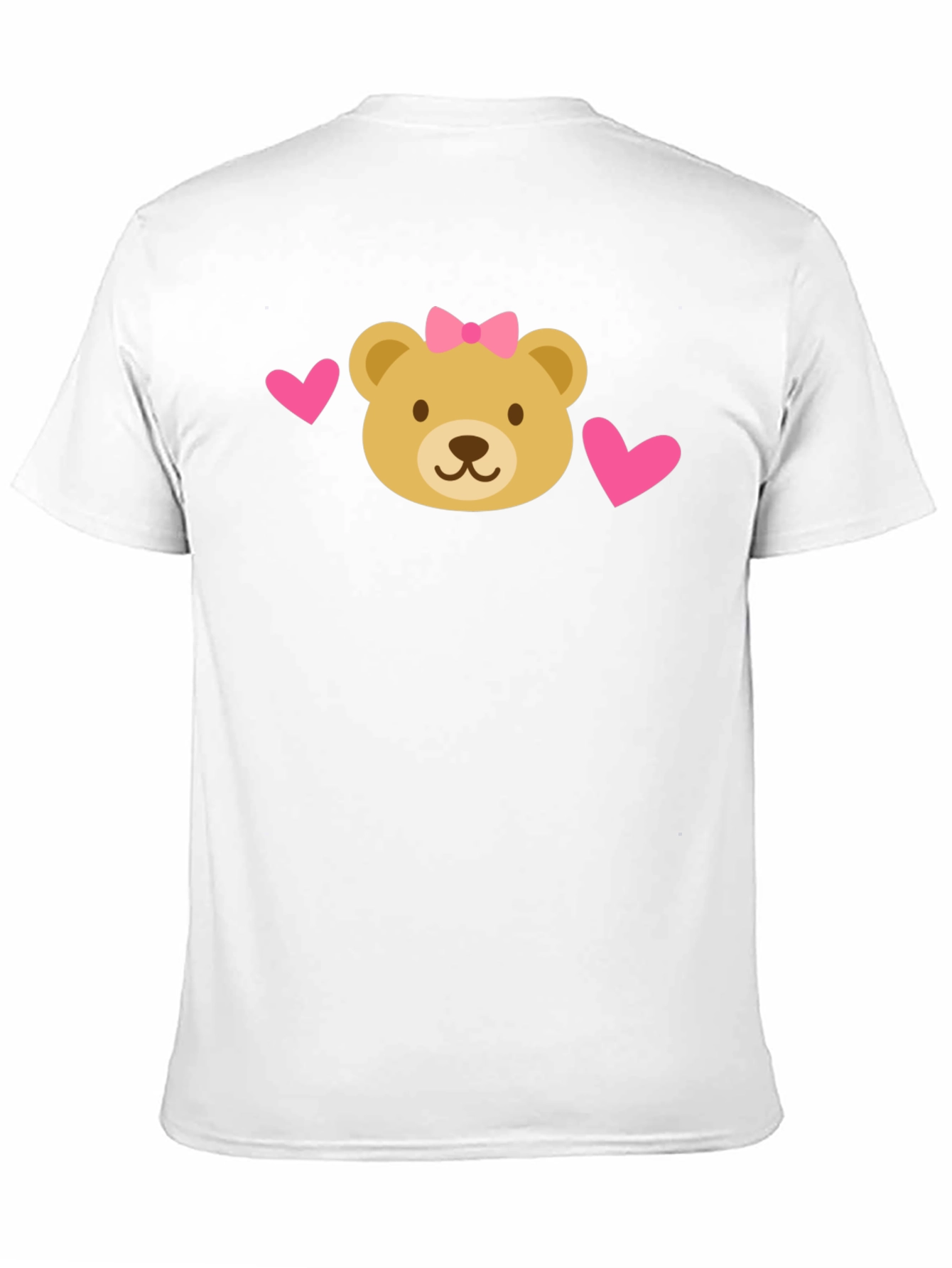 Black Cute Bear Heart T-Shirt view 11