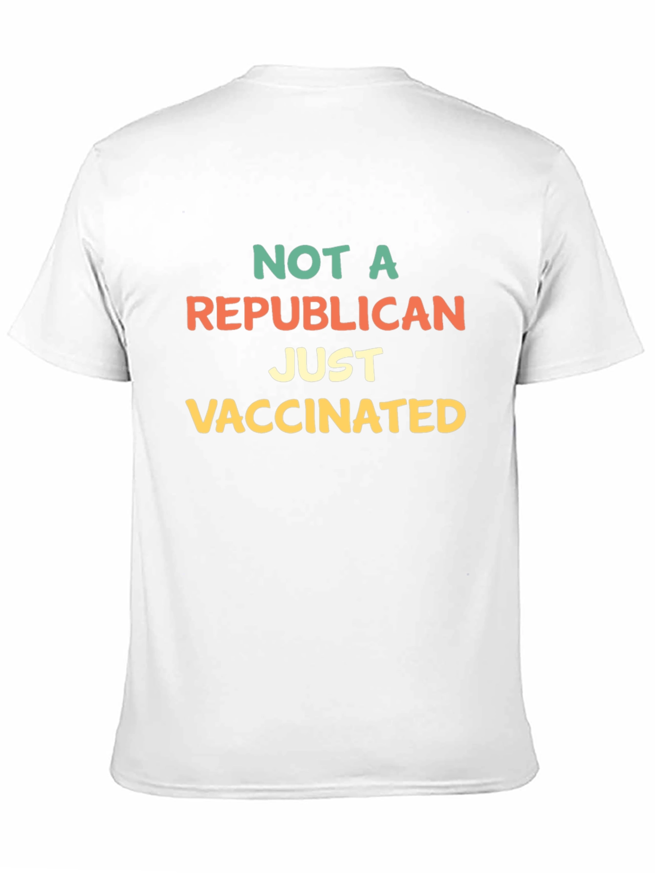 Black Not A Republican Just Vaccinated T-Shirt view 11
