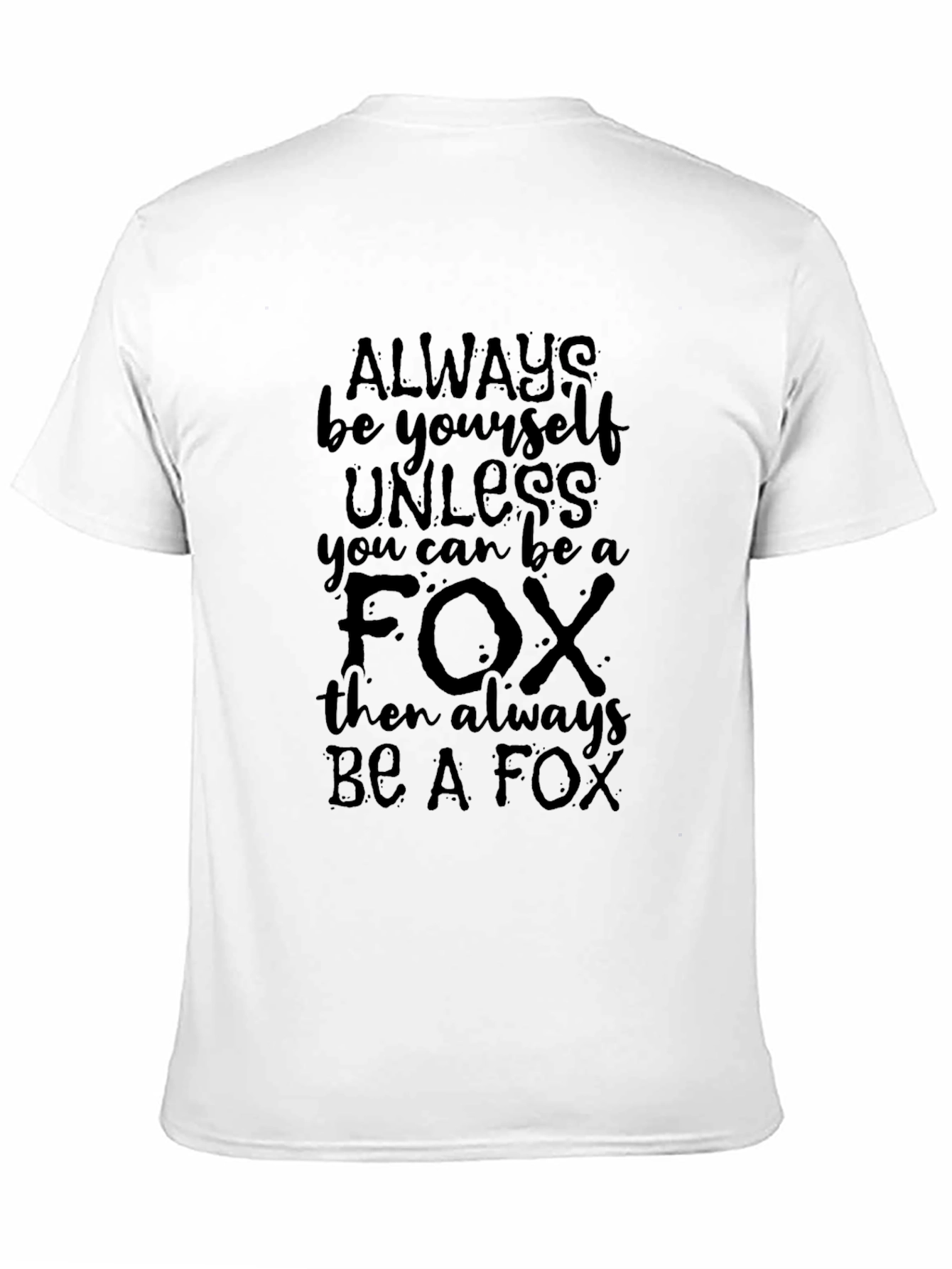 Black Always Be A Fox Graphic Tee - Black view 11