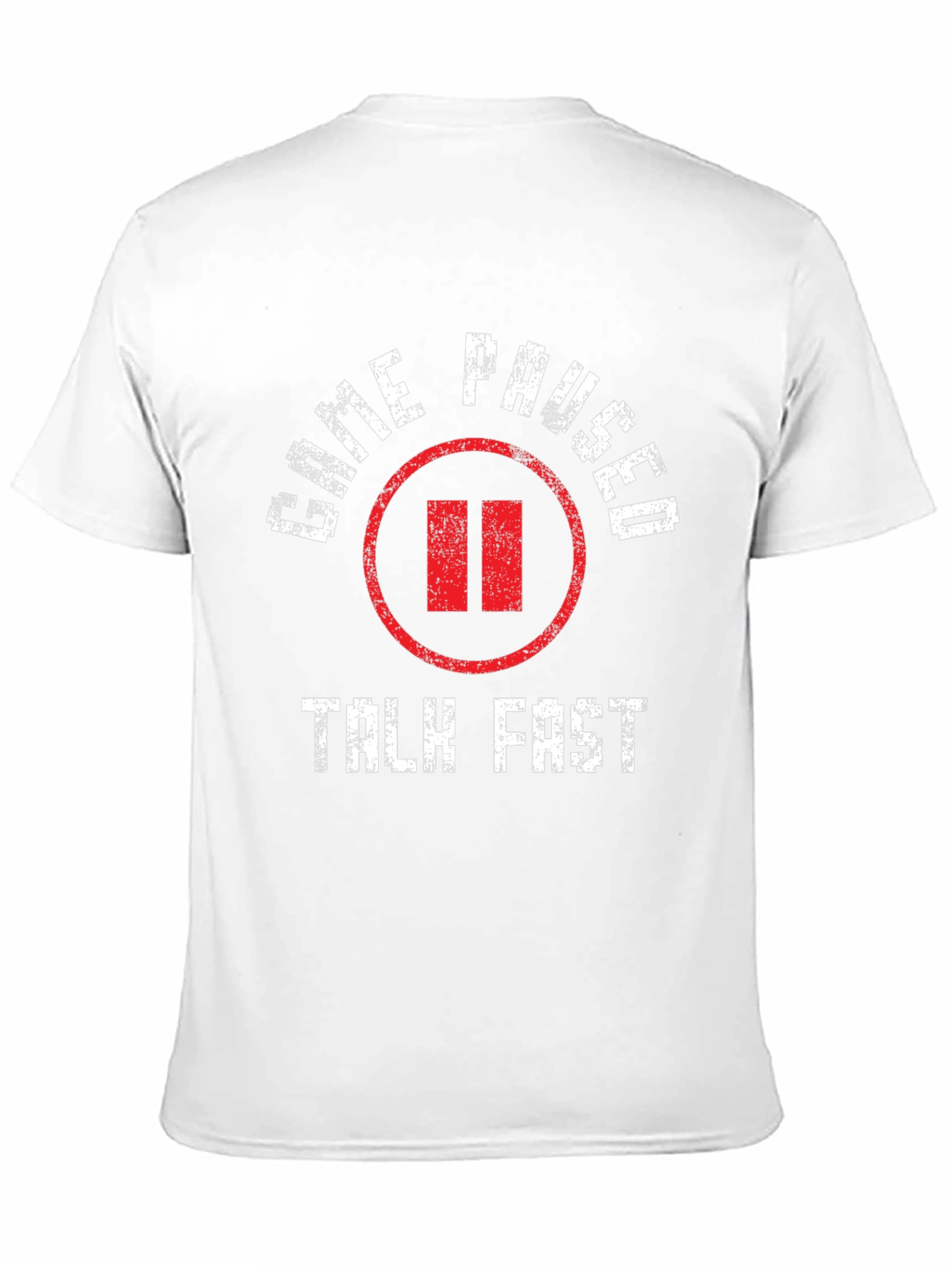 Game Paused Talk Fast Black T-Shirt - 11