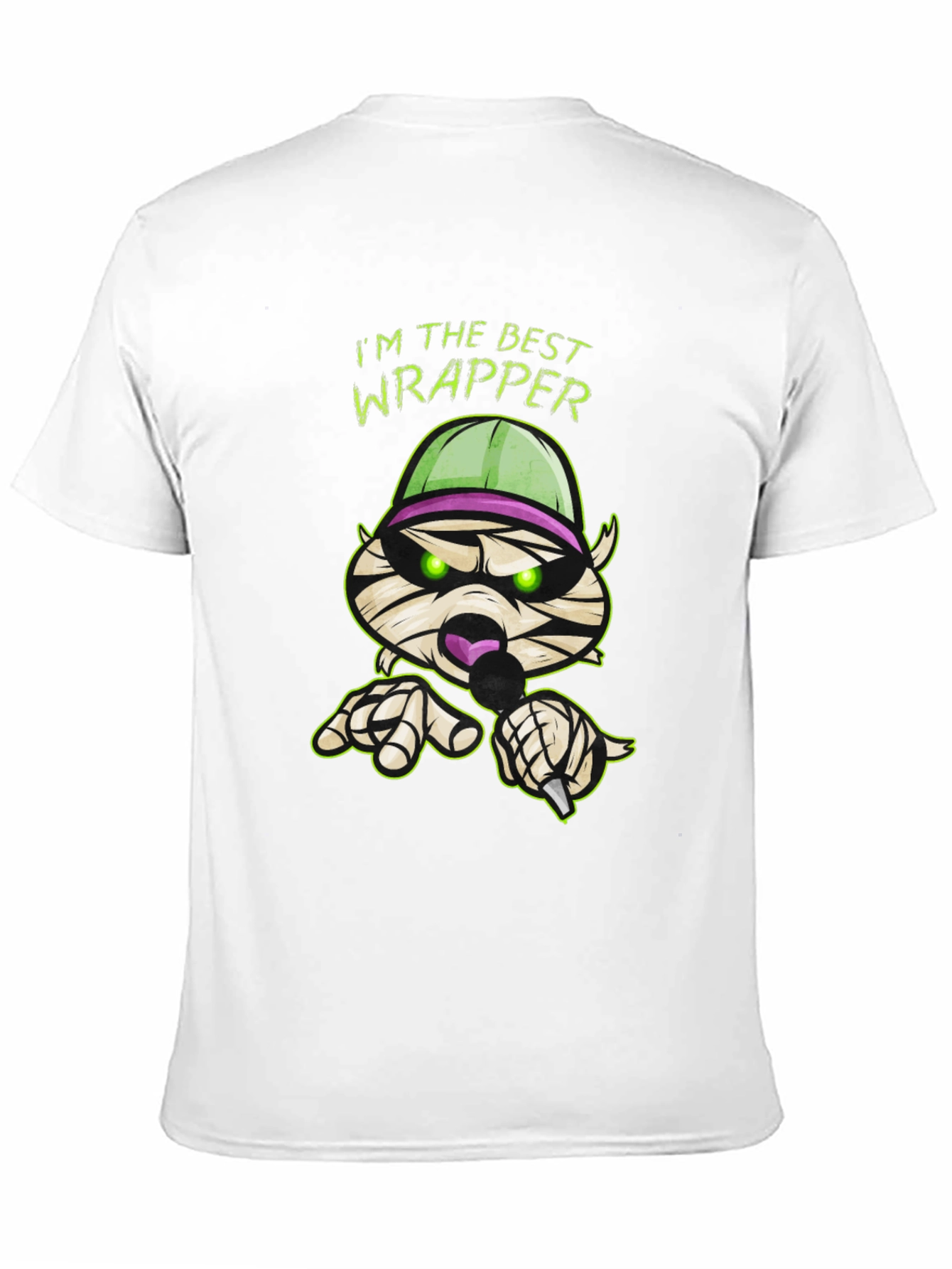 Black Best Wrapper Graphic T-Shirt - Funny Halloween Tee view 11