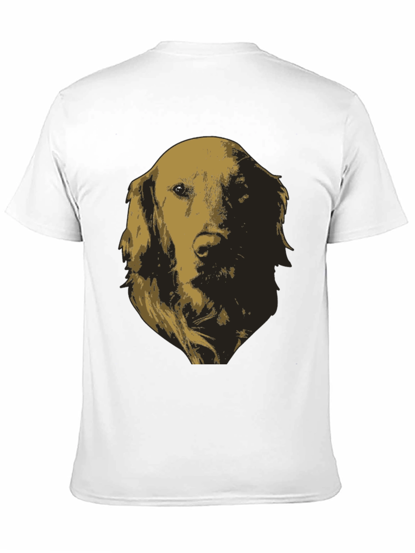 Black Golden Retriever Dog Graphic Tee view 11