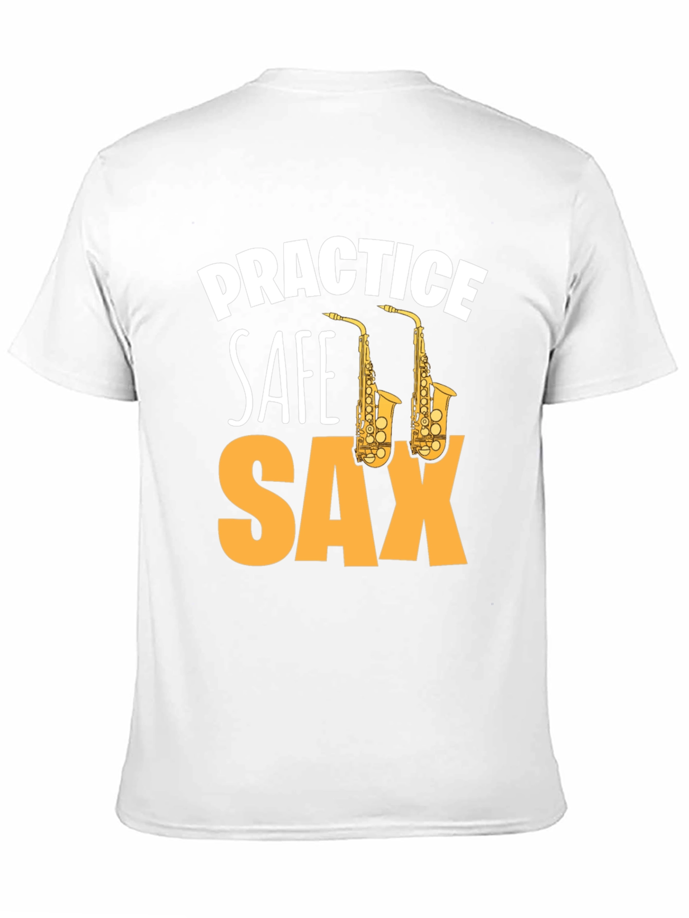 Black Practice Safe Sax Funny Music T-Shirt view 11