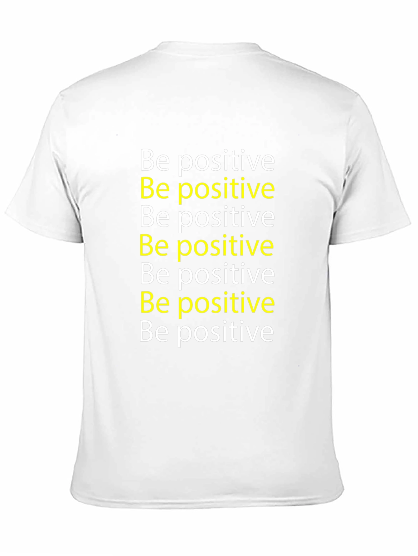 Black Be Positive Graphic Tee - Motivational T-Shirt view 11
