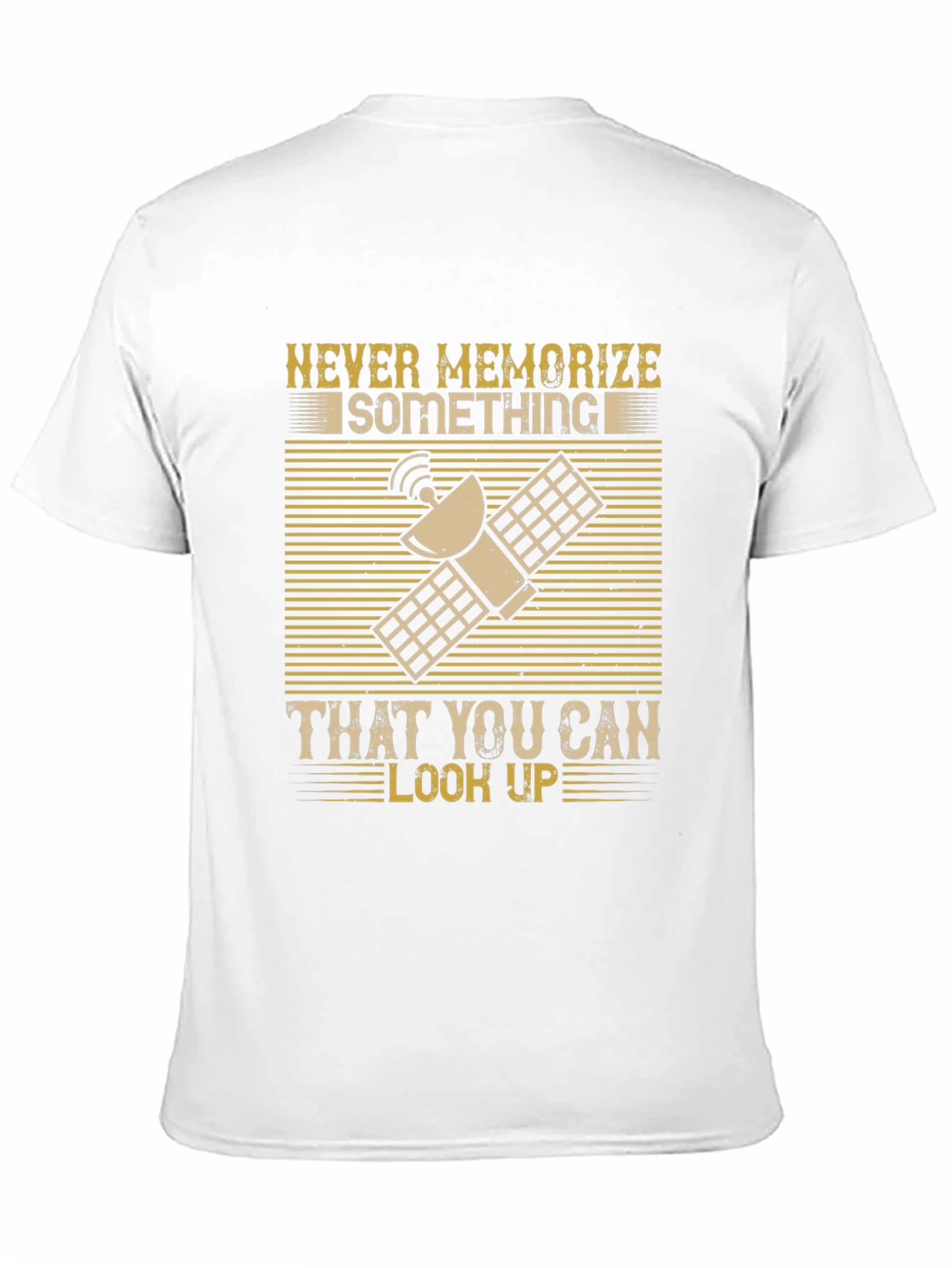 Black Never Memorize T-Shirt - Look It Up! view 11