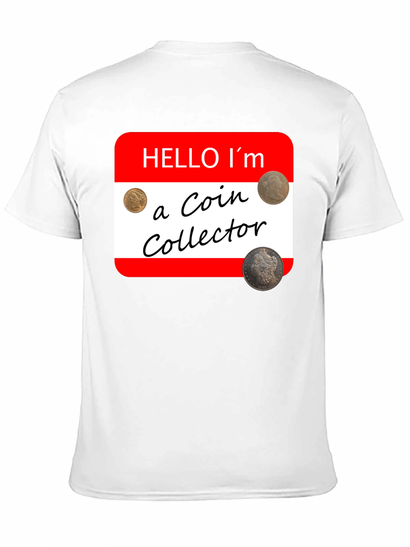 Black Coin Collector Novelty T-Shirt - Hobbyist Tee view 11