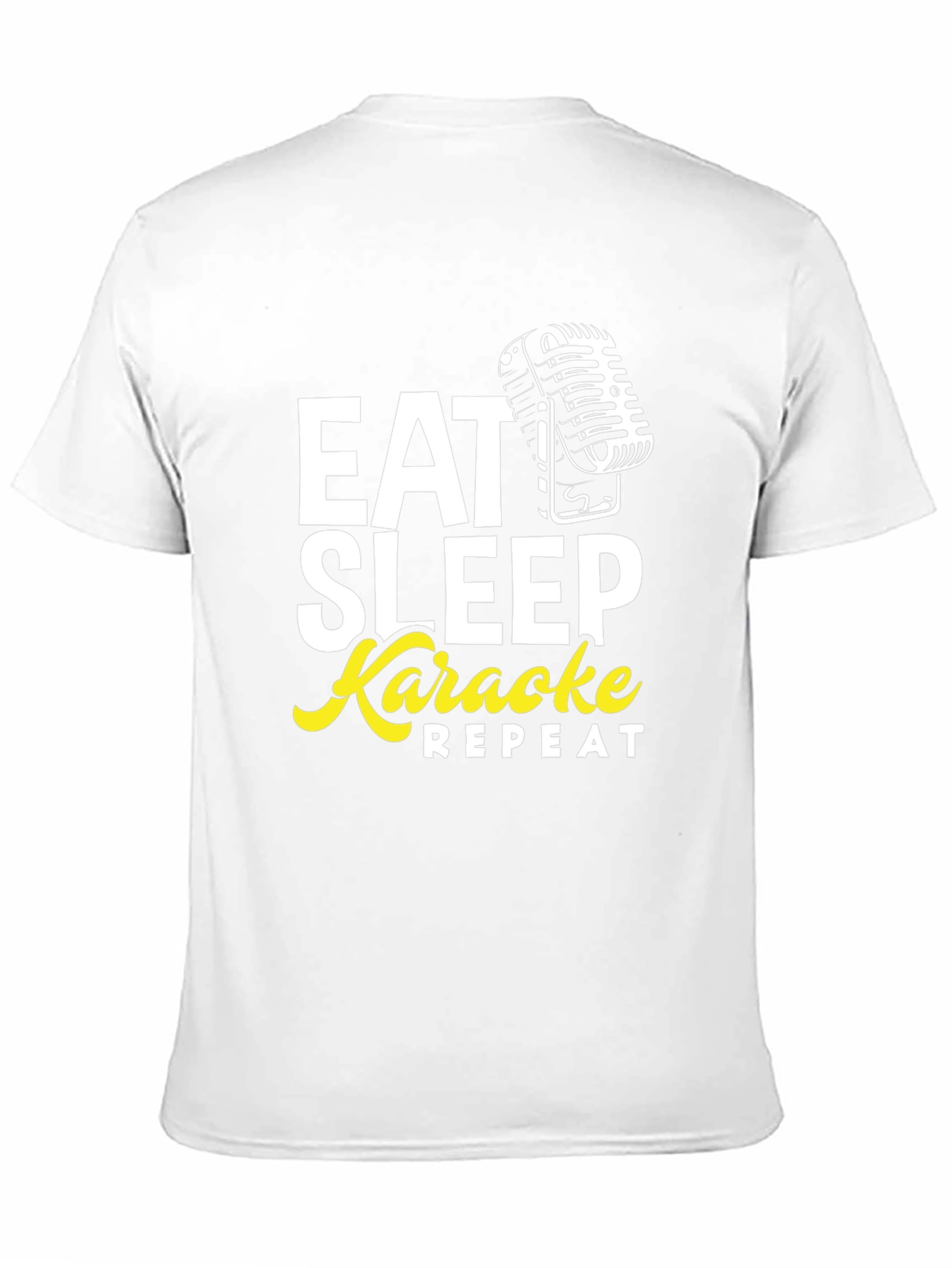 Black Eat Sleep Karaoke Repeat Graphic Tee view 11