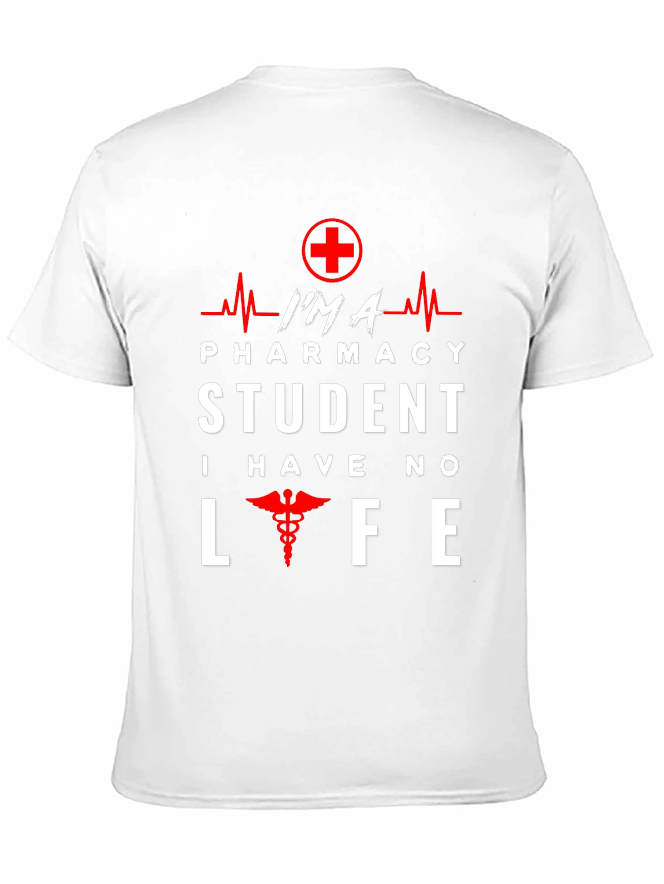 Black Pharmacy Student T-Shirt - No Life Funny Design view 11