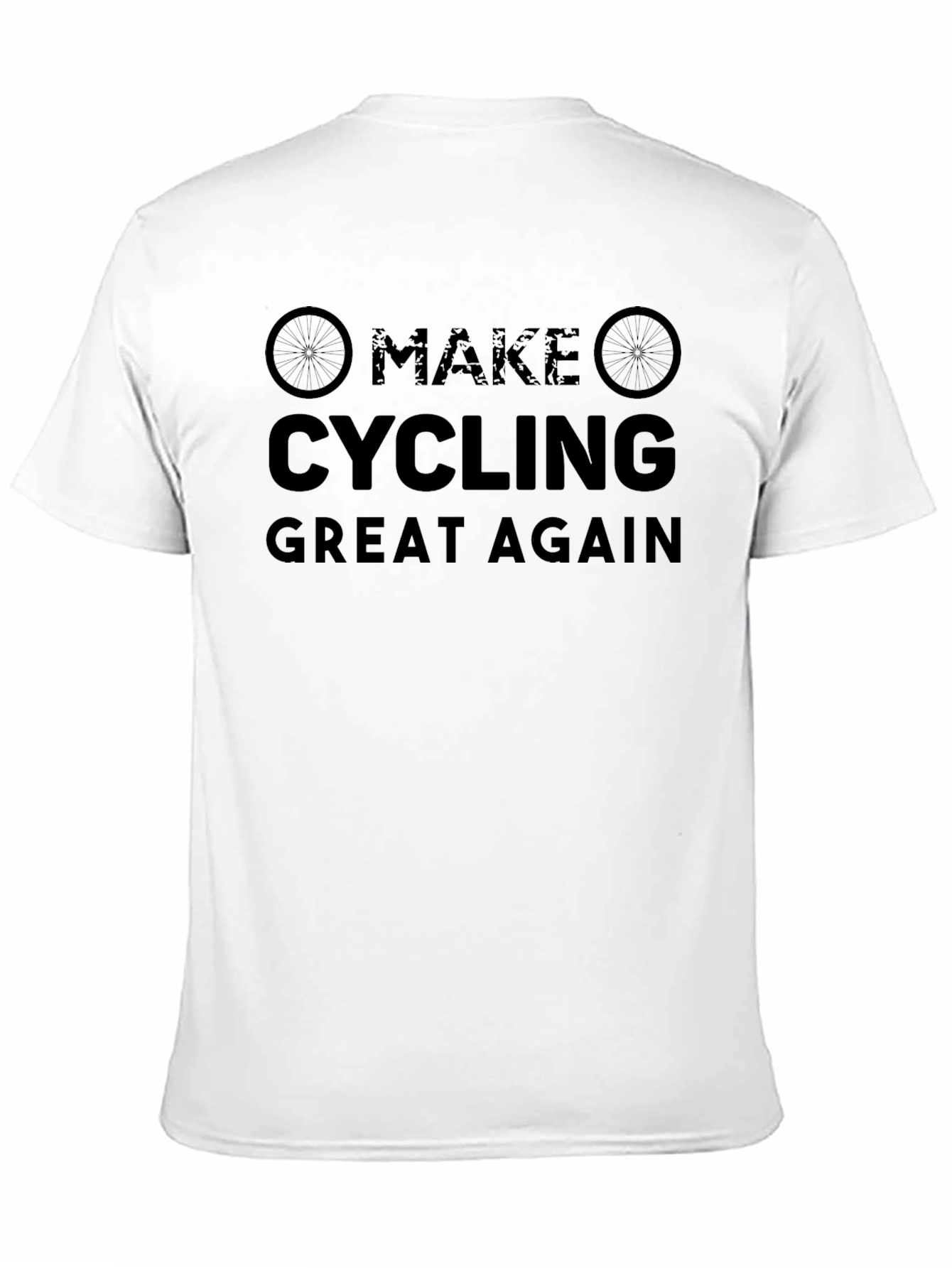 Black Make Cycling Great Again T-Shirt view 11