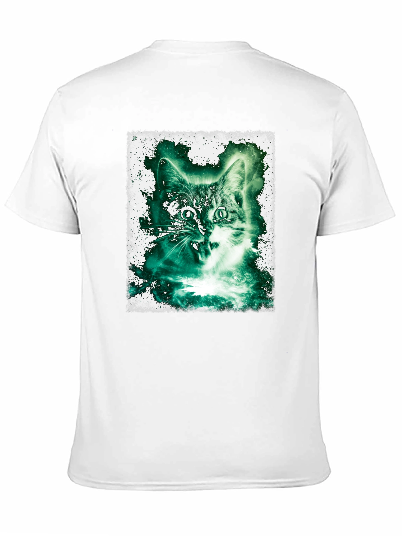 Black Emerald Cat Graphic Tee view 11