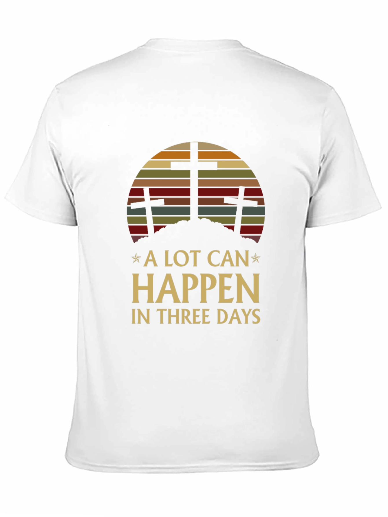 Black A Lot Can Happen In Three Days Graphic Tee view 11