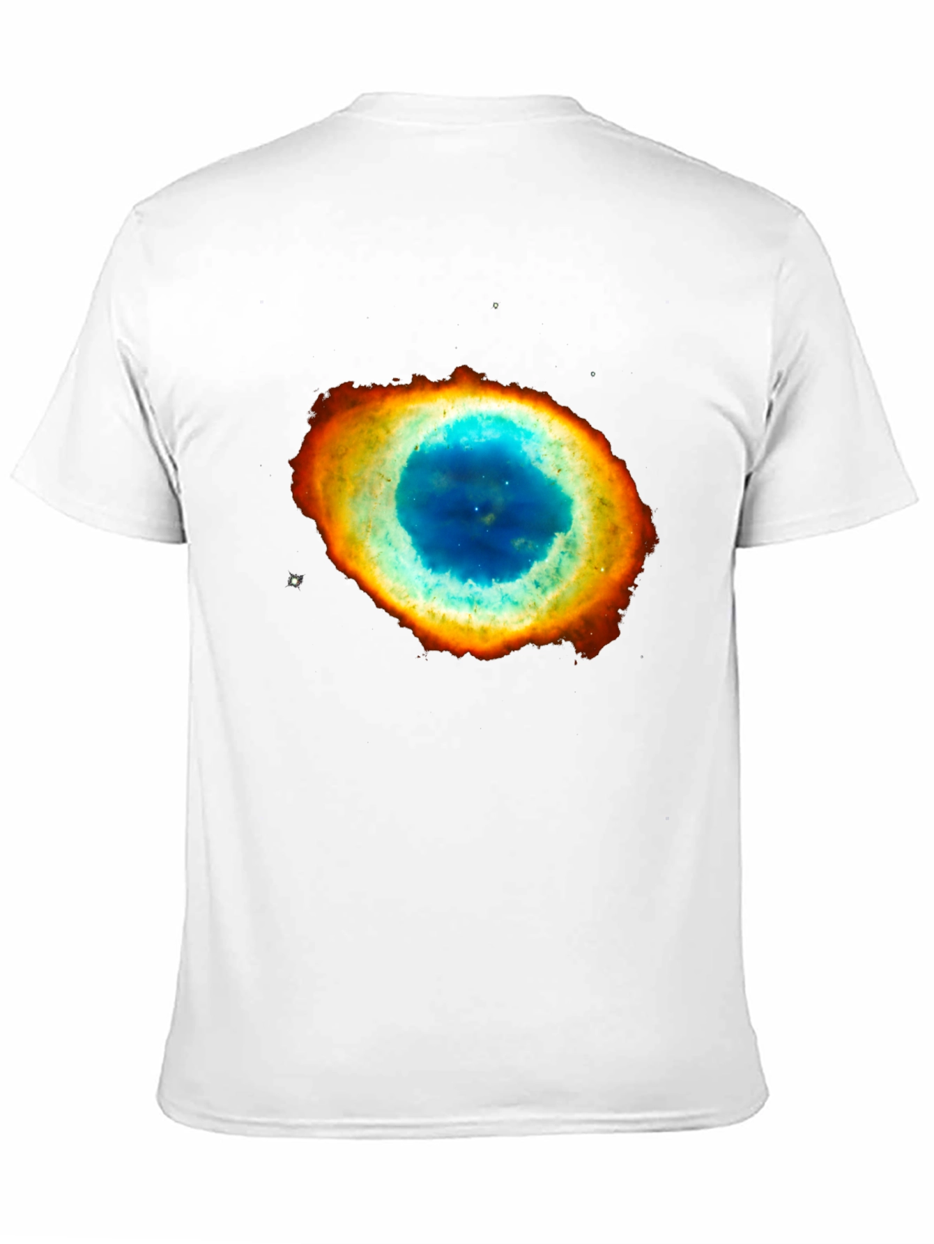 Black Nebula Print Black T-Shirt view 11