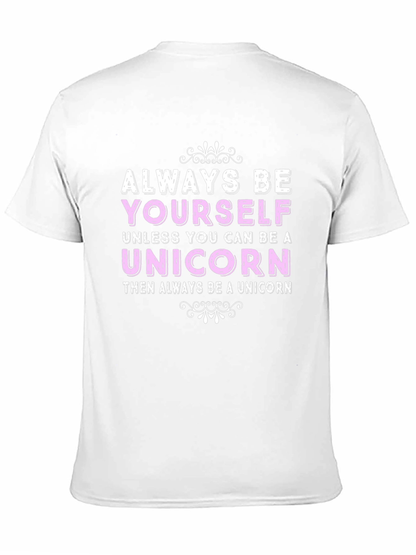 Black Always Be Yourself Unicorn Graphic T-Shirt view 11