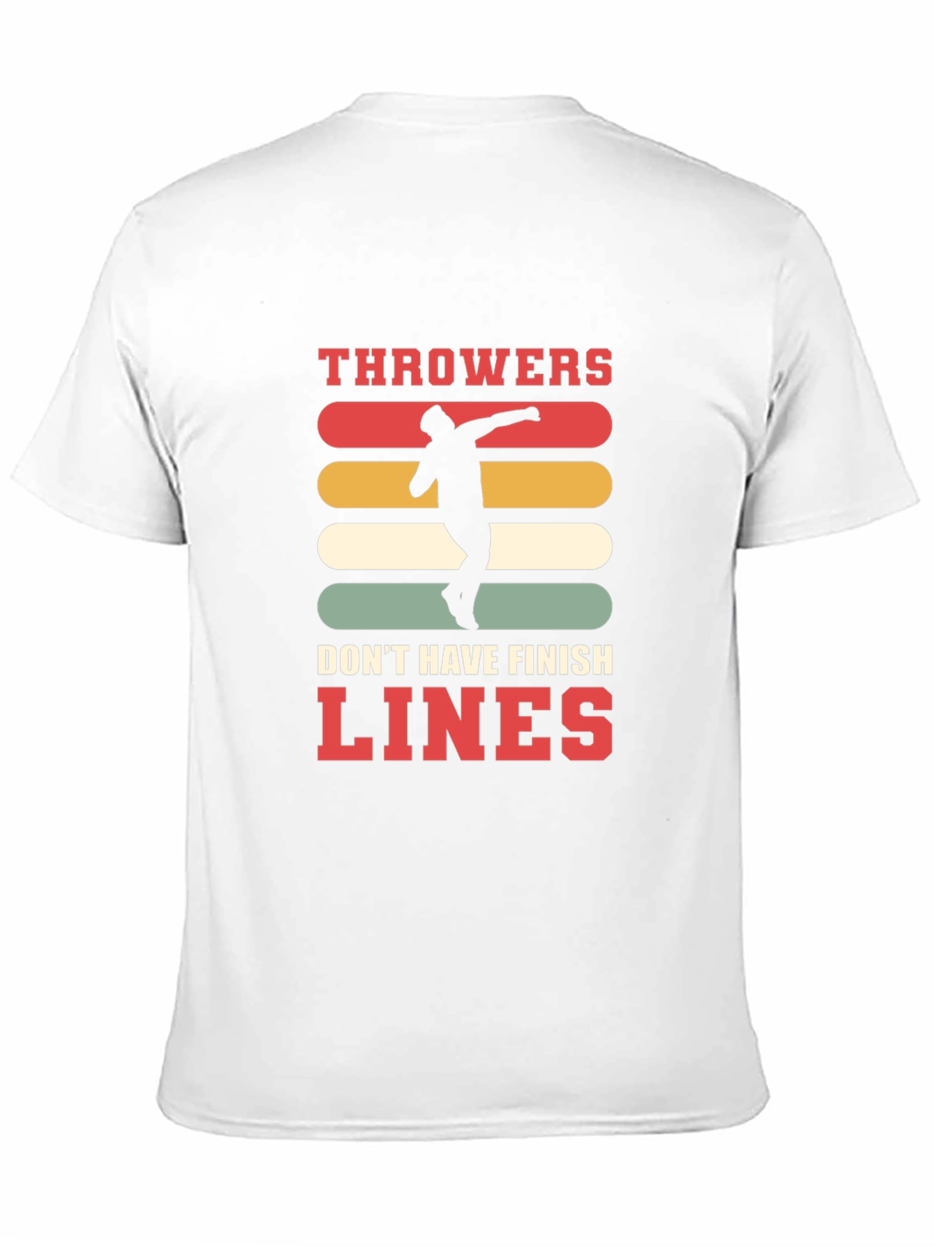 Black Throwers Don't Have Finish Lines Graphic Tee view 11