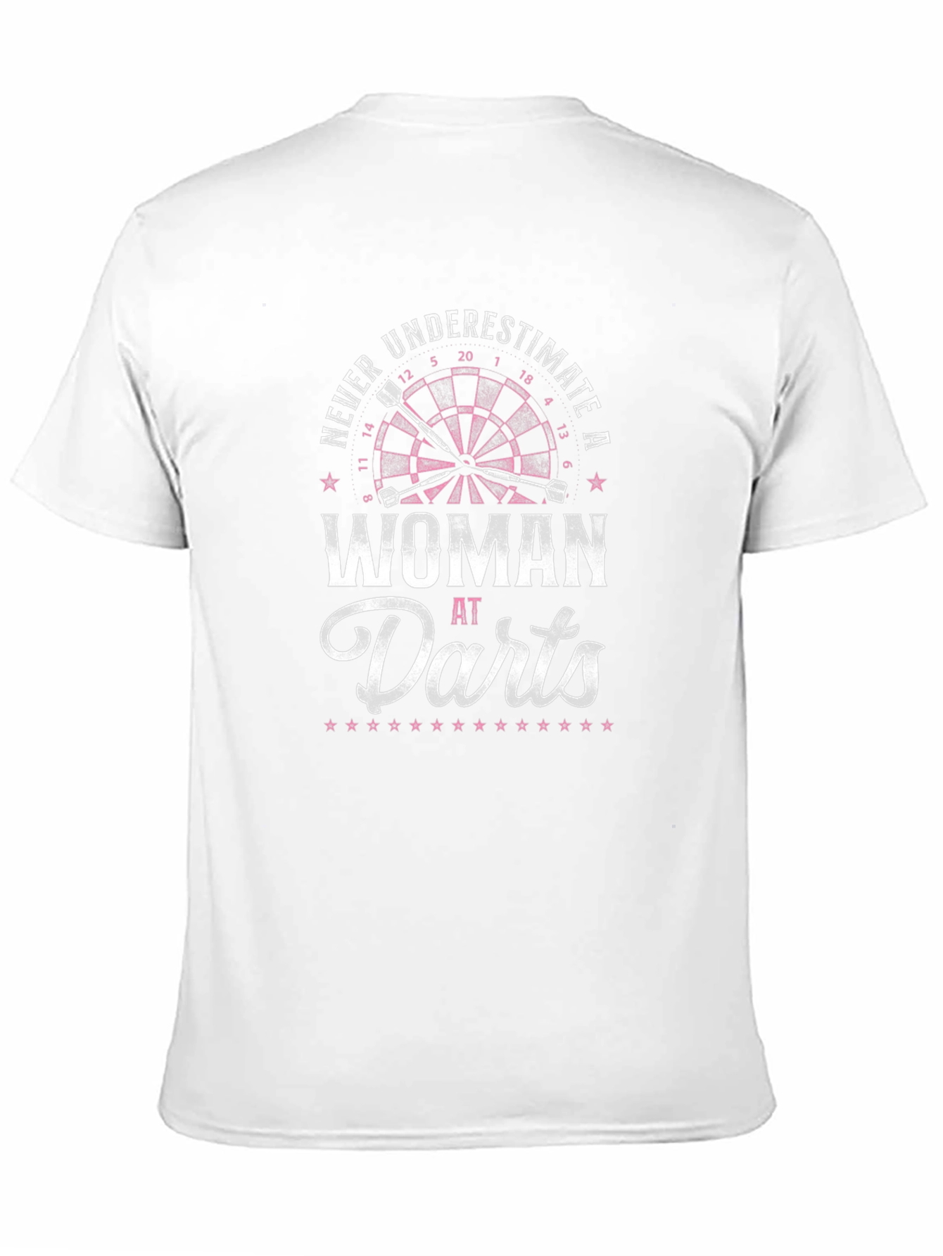 Black Never Underestimate a Woman at Darts T-Shirt view 11