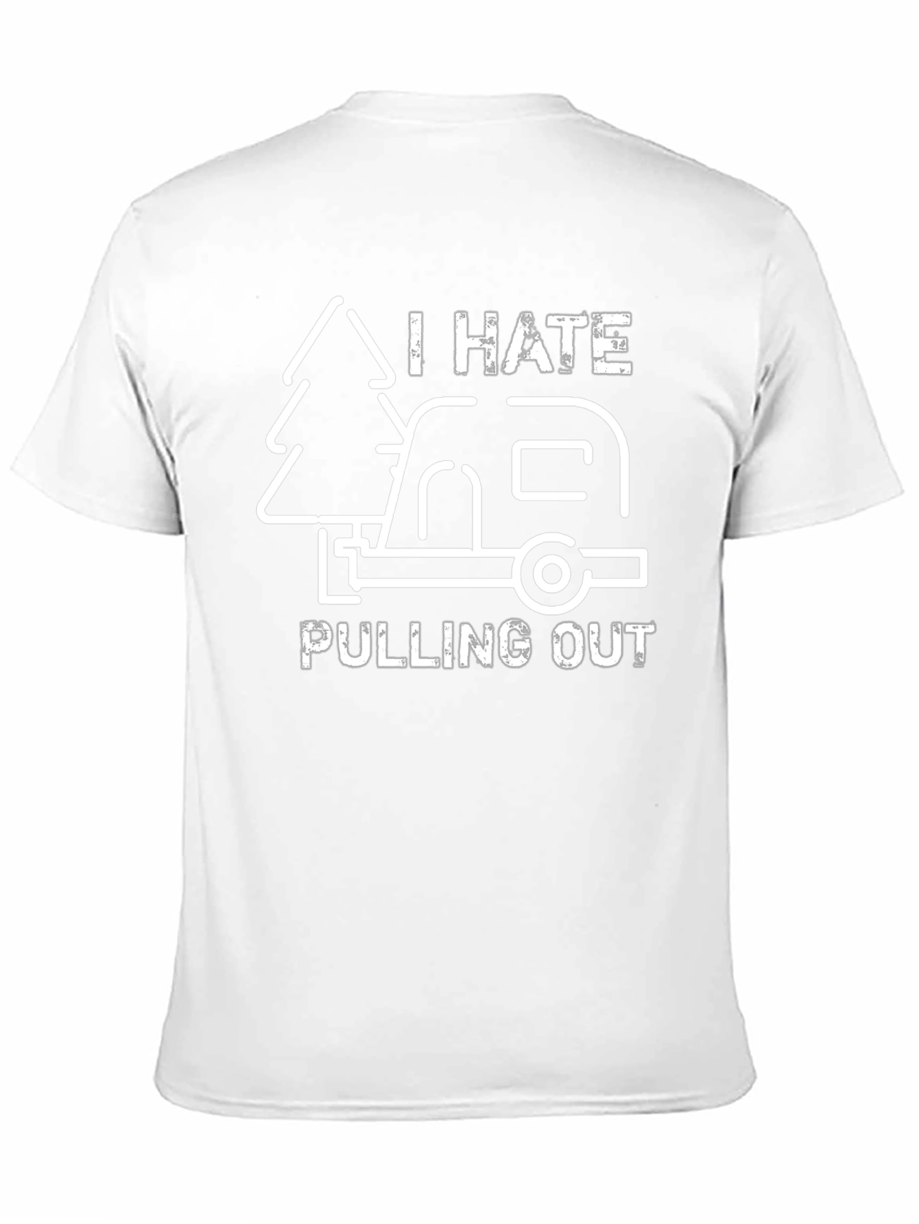 Black Funny Camping T-Shirt - I Hate Pulling Out view 11